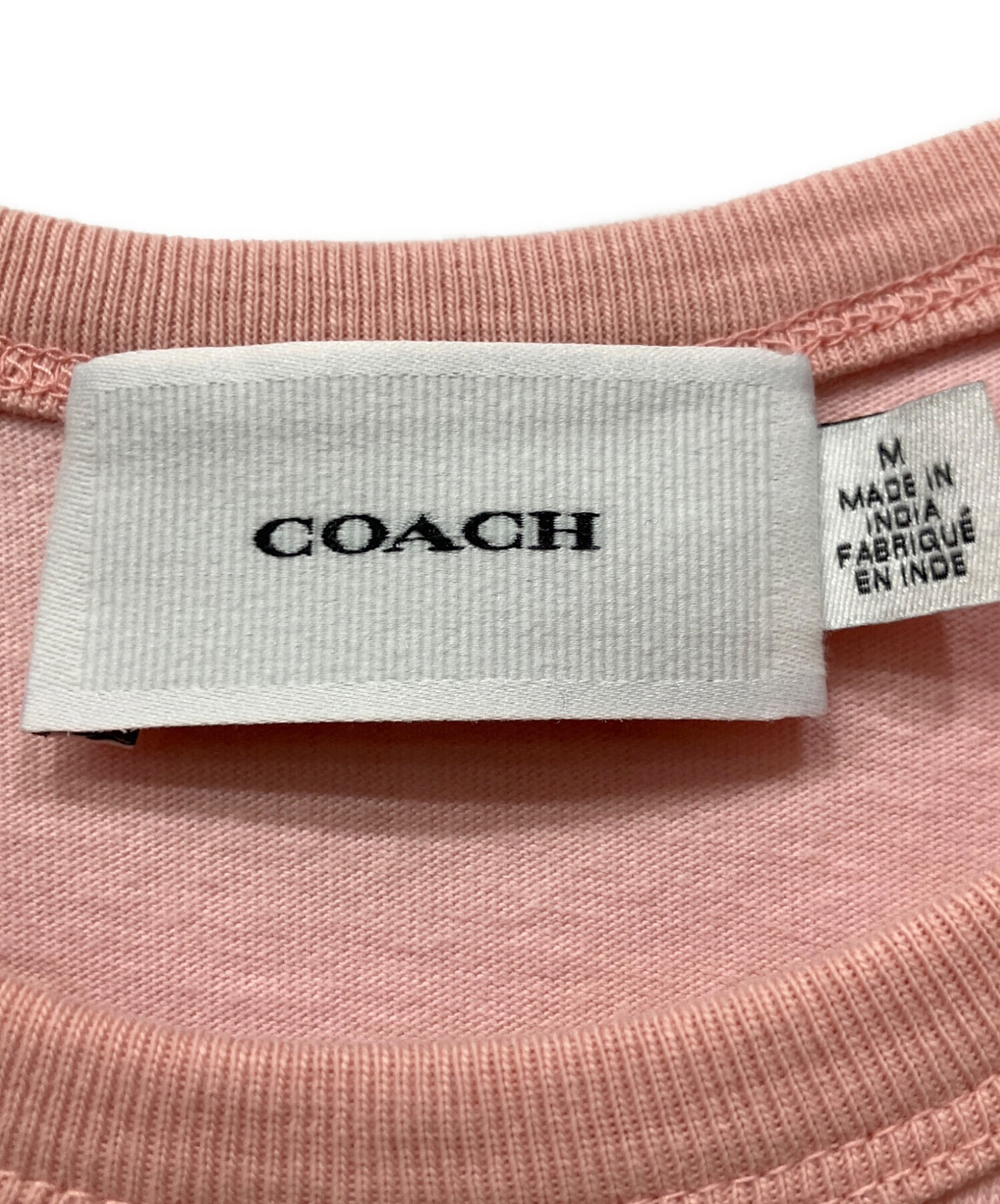 中古・古着通販】COACH (コーチ) シグネチャー リンガー Tシャツ