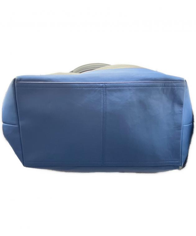 中古・古着通販】COACH (コーチ) 2WAYバッグ ブラック×ブルー