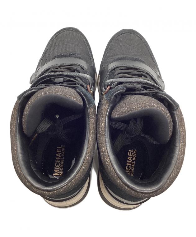 MICHAEL KORS ブラック ハイカットスニーカー 中古・古着通販】MICHAEL KORS (マイケルコース) ハイカットスニーカー