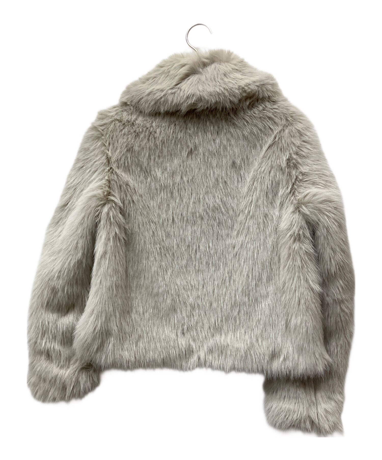 中古・古着通販】ZARA (ザラ) ジッパー付ショートフェイクファーコート