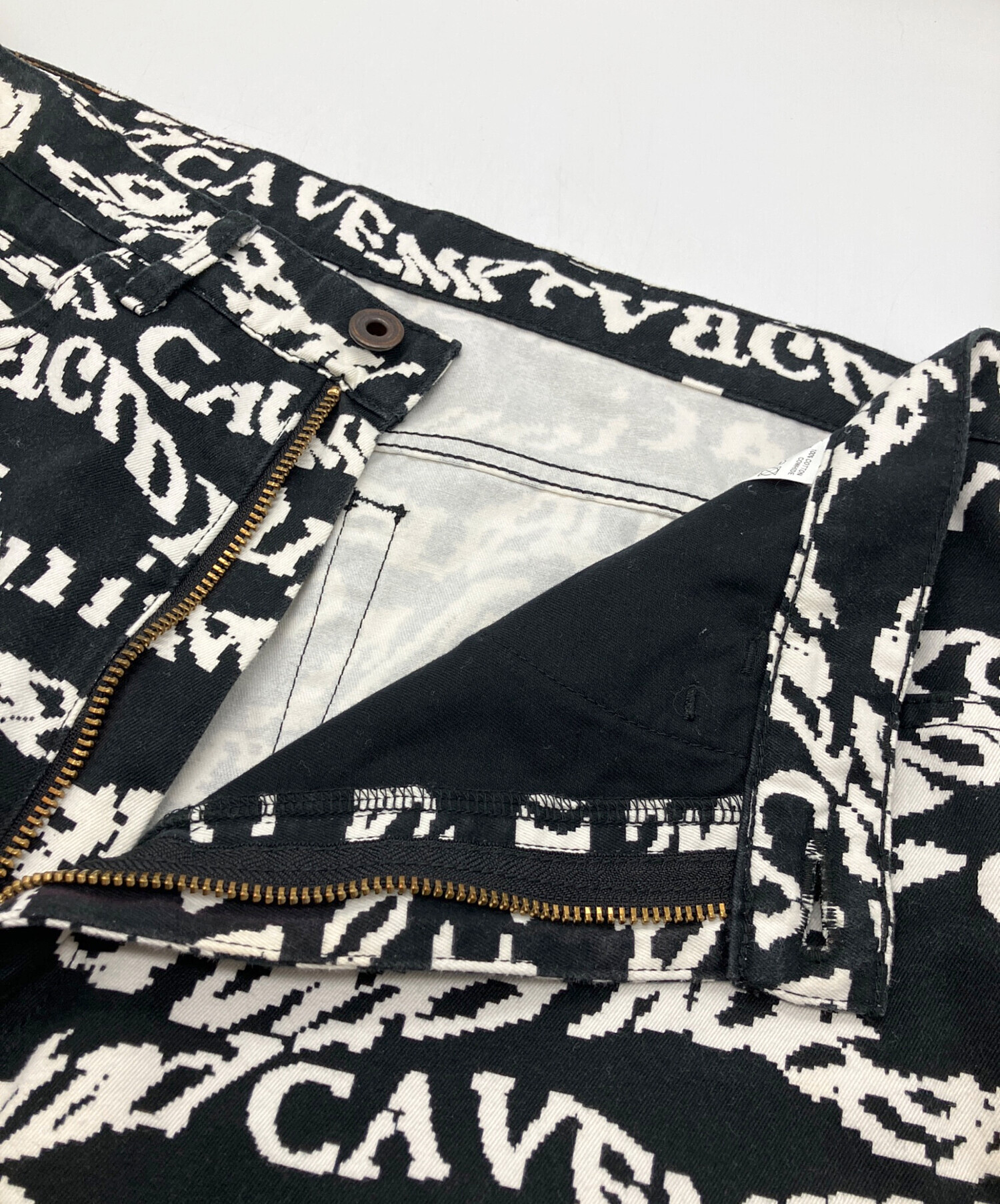 中古・古着通販】C.E (シーイー) パンツ ブラック×ホワイト サイズ:L