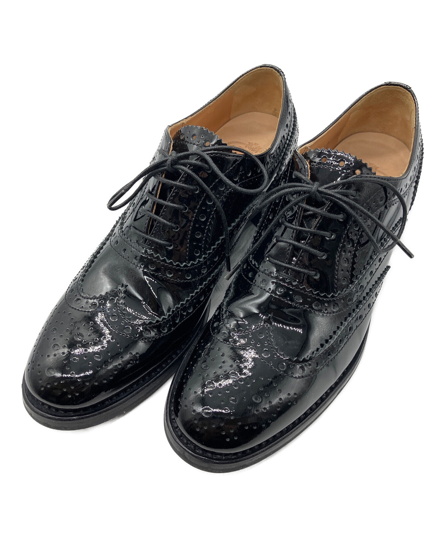 church'sエナメルシューズ 中古・古着通販】Church's (チャーチ) エナメルウィングチップシューズ