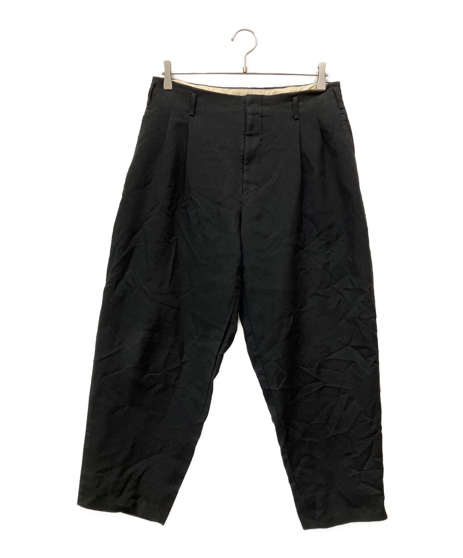 COMME des GARCONS HOMME PLUS 2タックポリ縮パンツ 中古・古着通販】COMME des GARCONS HOMME PLUS (コムデギャルソンオム