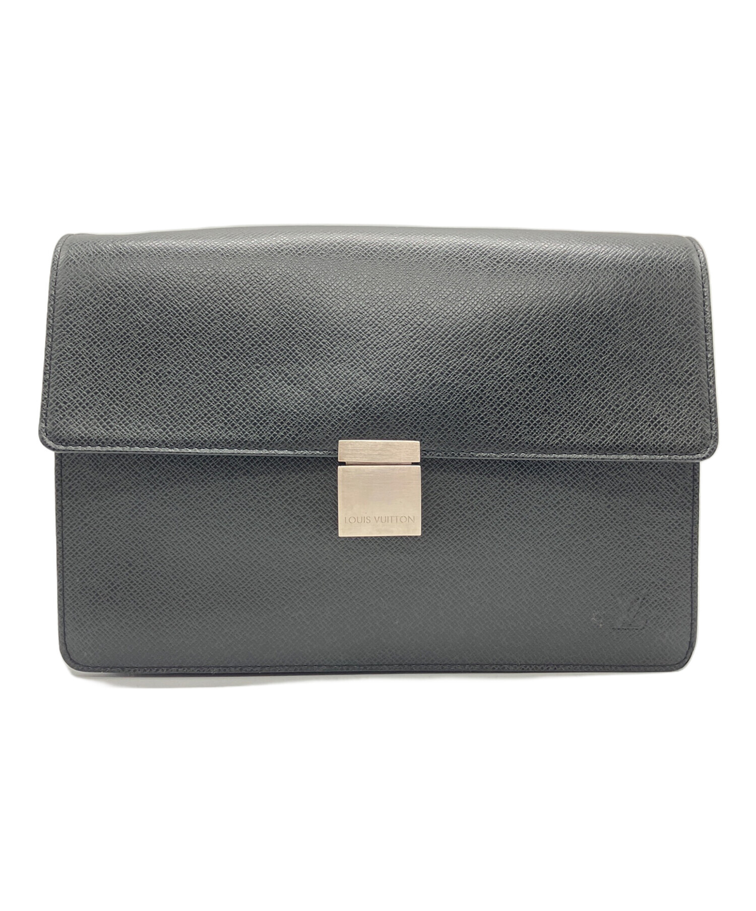 ルイヴィトン タイガ セレンガ クラッチバッグ ブラック 中古・古着通販】LOUIS VUITTON (ルイ ヴィトン) タイガ セレンガ
