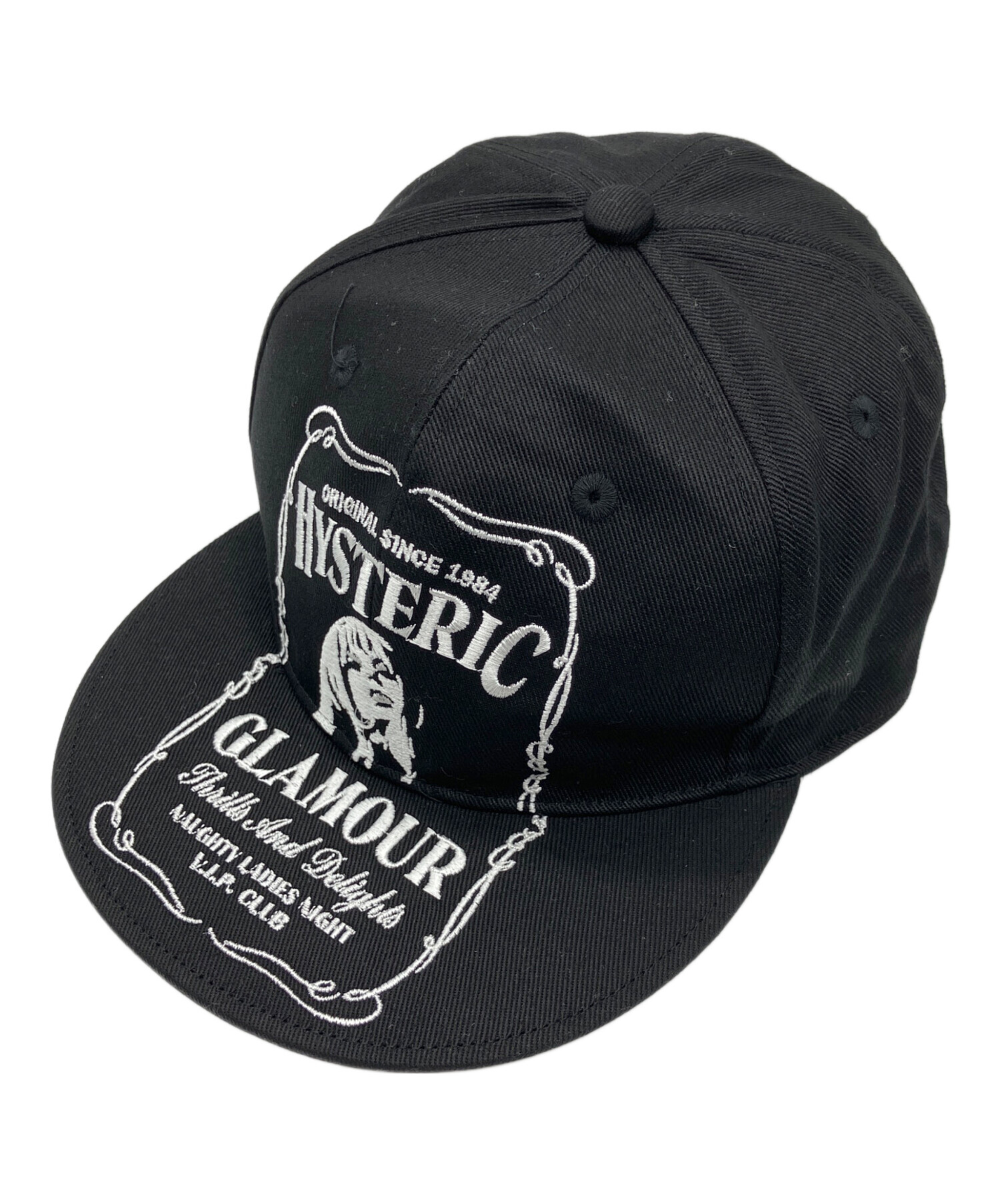 HYSTERIC GLAMOUR ブラック 帽子 フリー 中古・古着通販】Hysteric Glamour (ヒステリックグラマー) キャップ