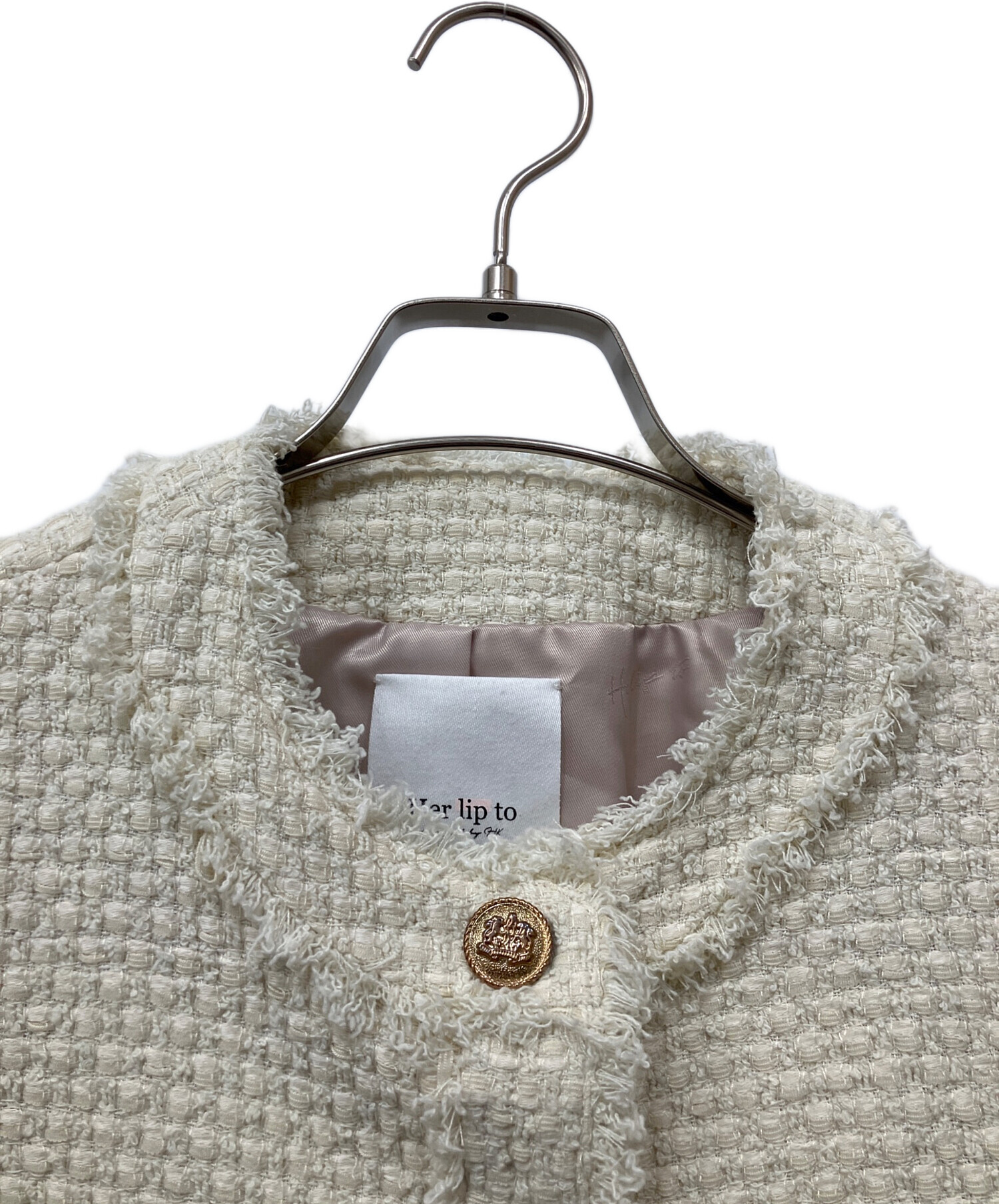 her lip to ♡ Grace Tweed Jacket 中古・古着通販】HER LIP TO (ハーリップトゥ) Grace Tweed Jacket