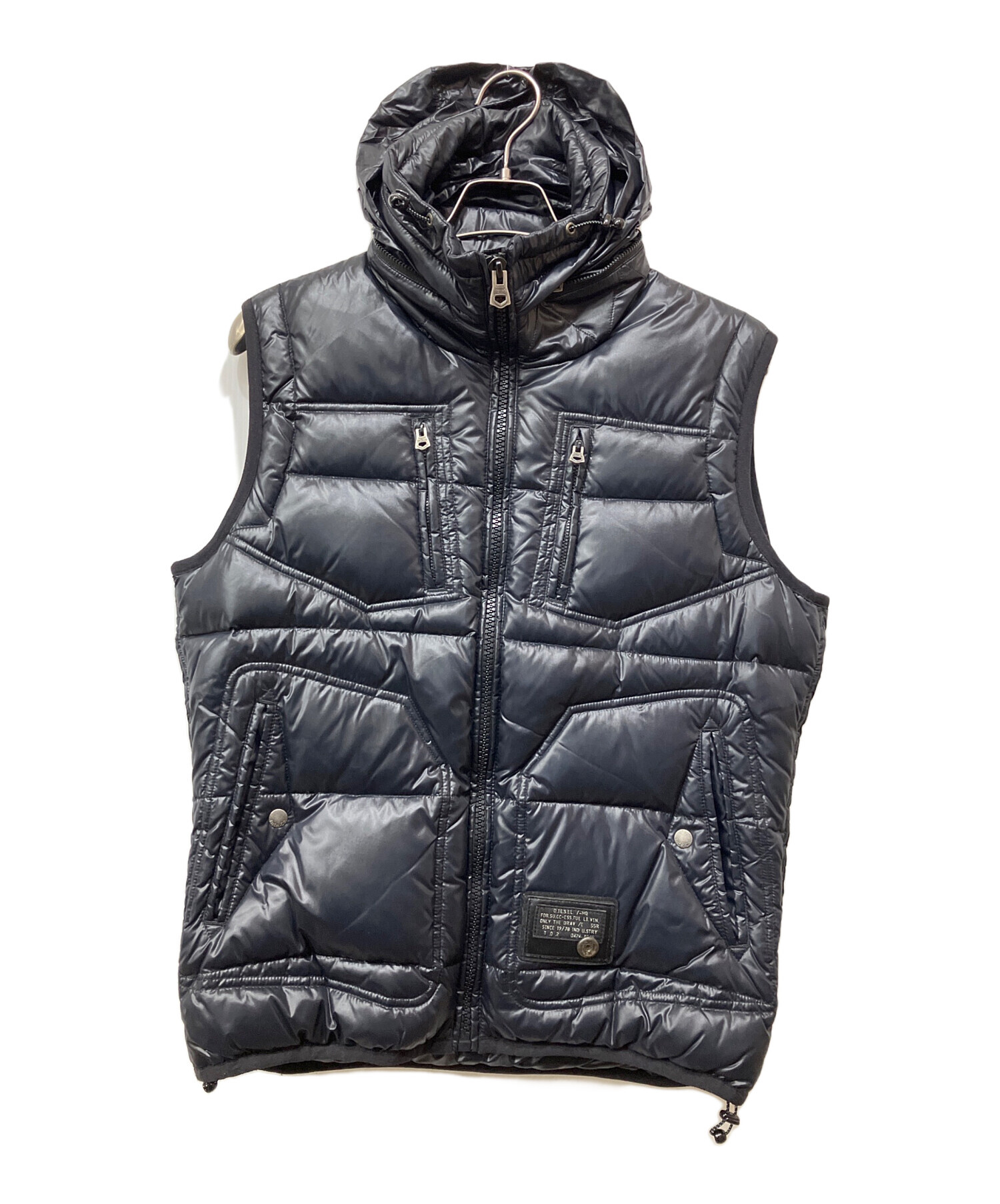 中古・古着通販】DIESEL (ディーゼル) ダウンベスト ブラック サイズ