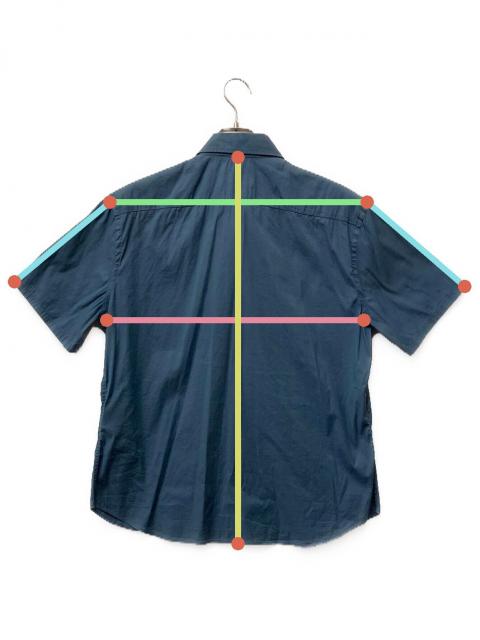中古・古着通販】PRADA (プラダ) 半袖シャツ ブルー サイズ:41/16