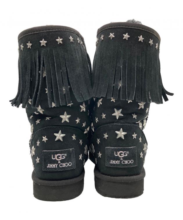 UGG x JIMMY CHOO ムートンブーツ 22cm 中古・古着通販】UGG (アグ) JIMMY CHOO (ジミーチュウ) ムートン