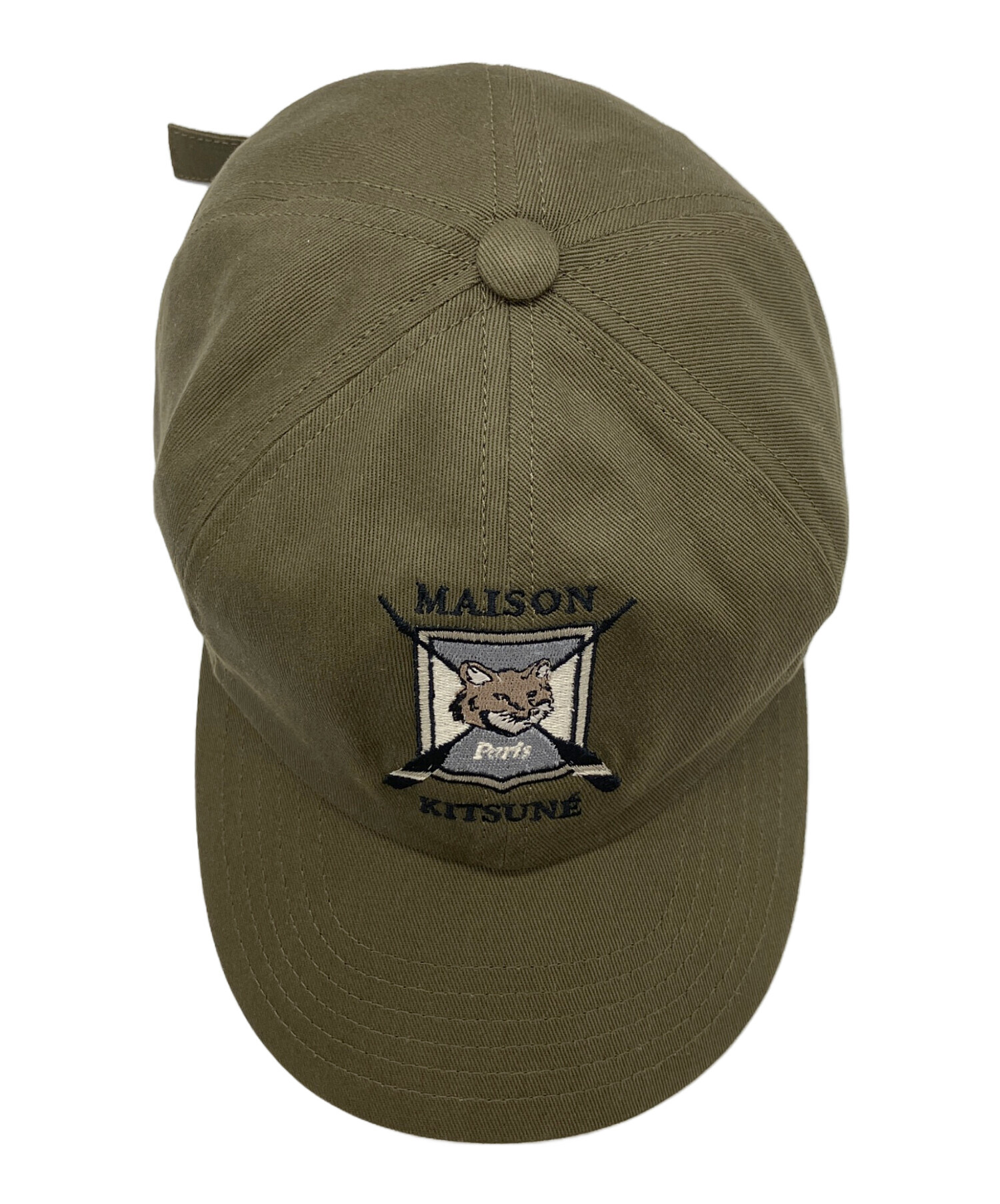 中古・古着通販】MAISON KITSUNE (メゾンキツネ) キャップ オリーブ