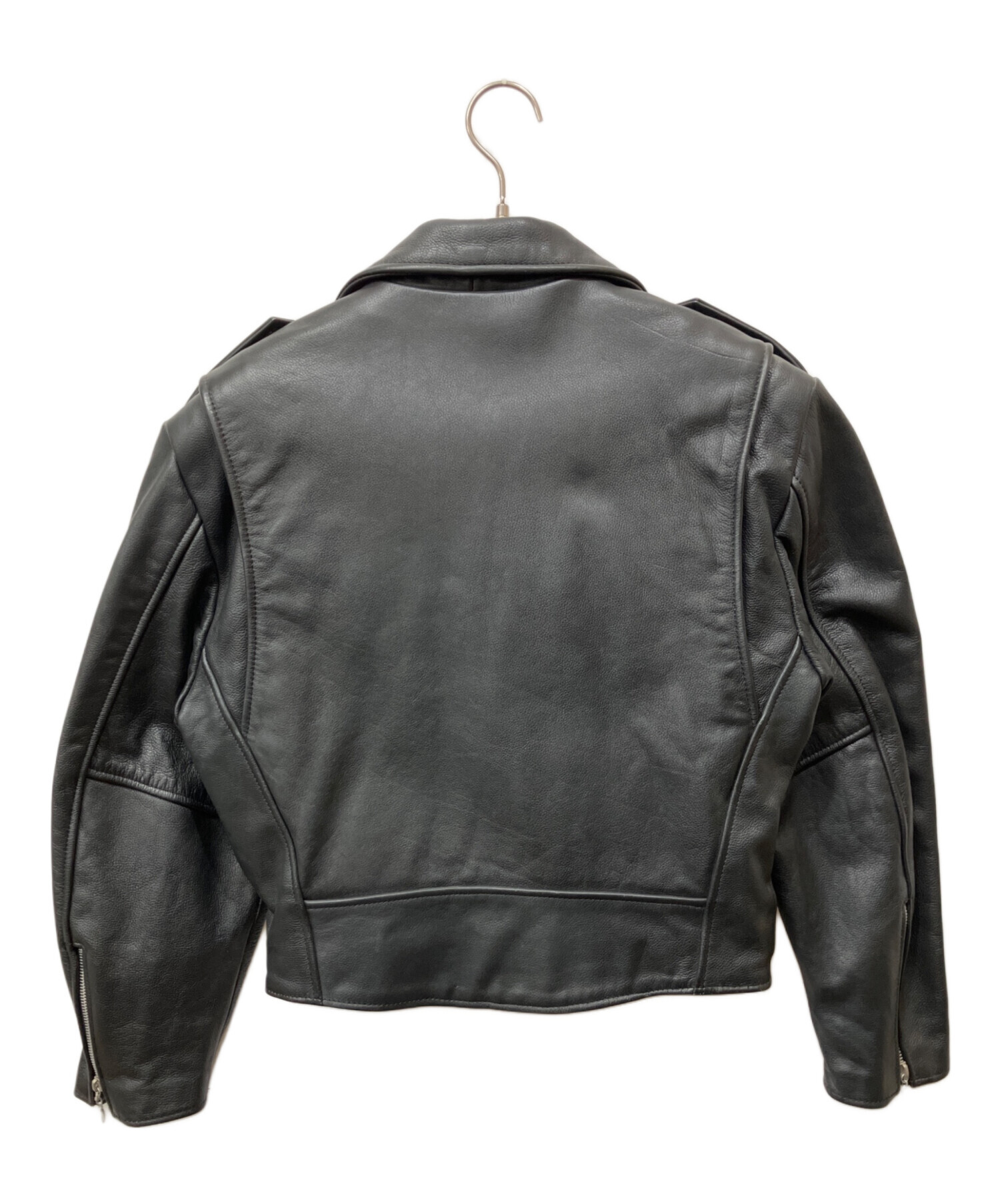 中古・古着通販】REBEL (レベル) ダブルライダースジャケット ブラック
