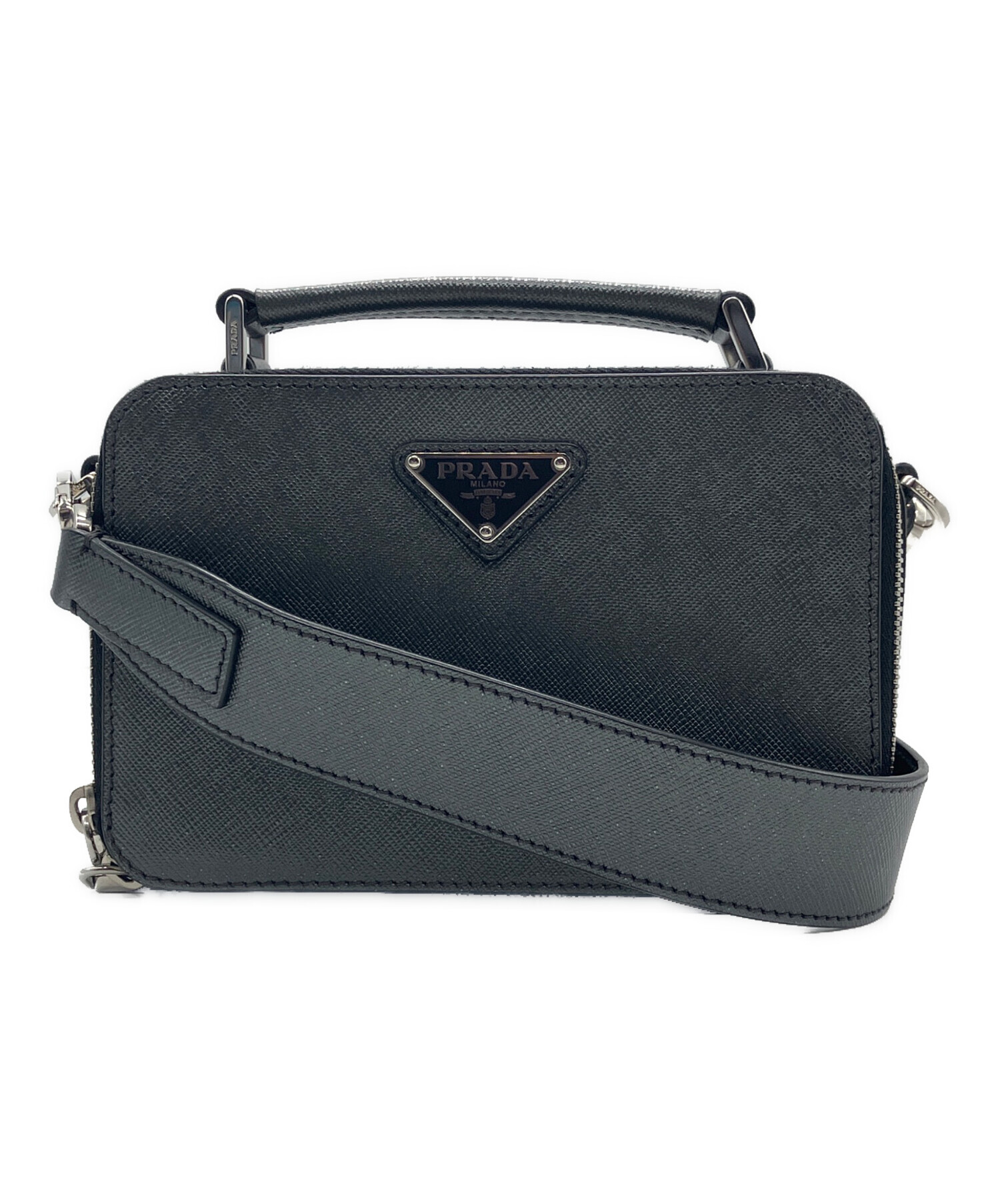 中古・古着通販】PRADA (プラダ) ブリックサフィアーノ レザーバッグ