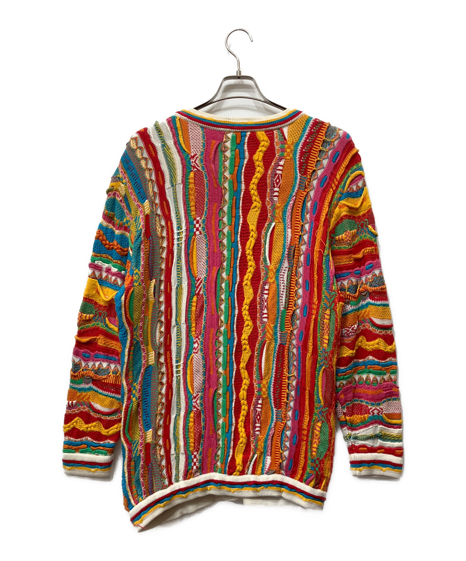 COOGI カーディガン　3Dニット　ニット　セーター 中古・古着通販】Coogi (クージー) 3Dニットカーディガン マルチカラー