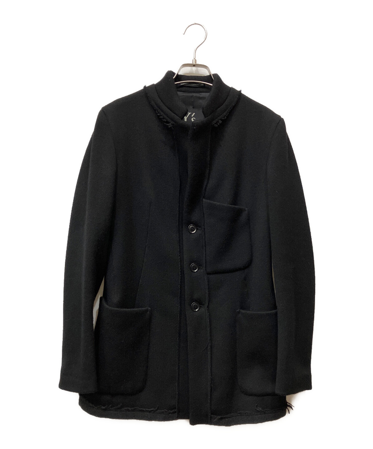中古・古着通販】Y's (ワイズ) ウールジャケット ブラック サイズ:1
