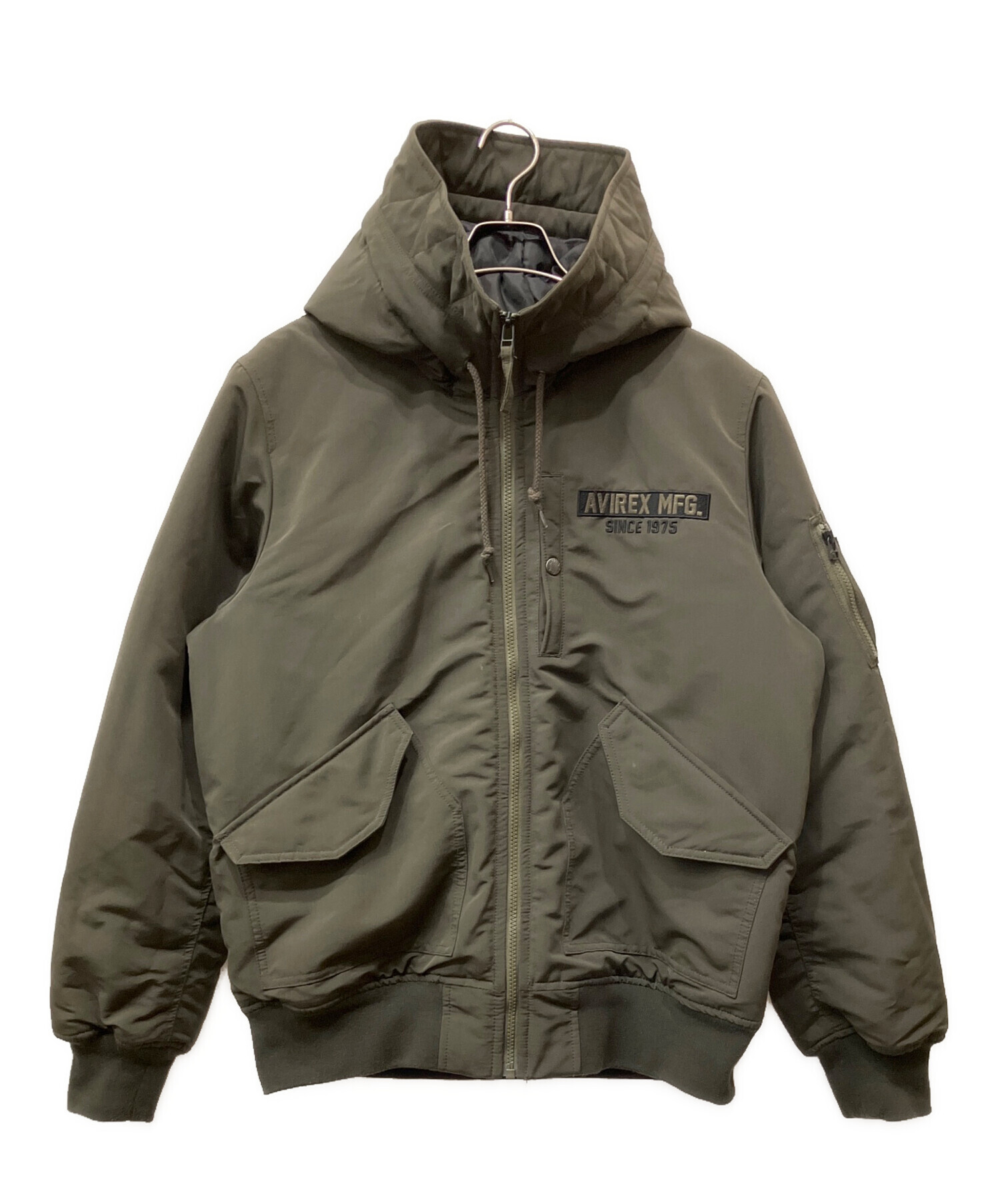AVIREX中綿ジャケット2XL 中古・古着通販】AVIREX (アヴィレックス) 中綿ジャケット カーキ