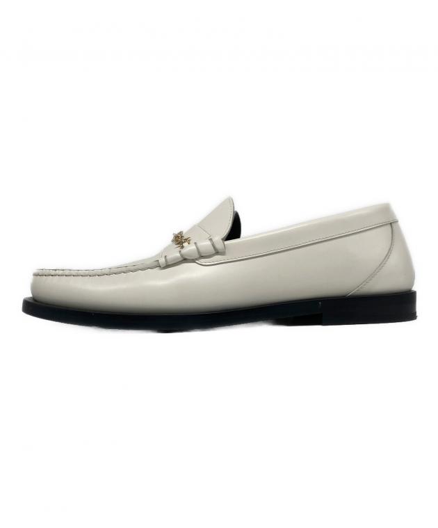 JIMMY CHOO ジミーチュウ ロゴ ローファー ホワイト 厚底 37 中古・古着通販】JIMMY CHOO (ジミーチュウ) ビットローファー