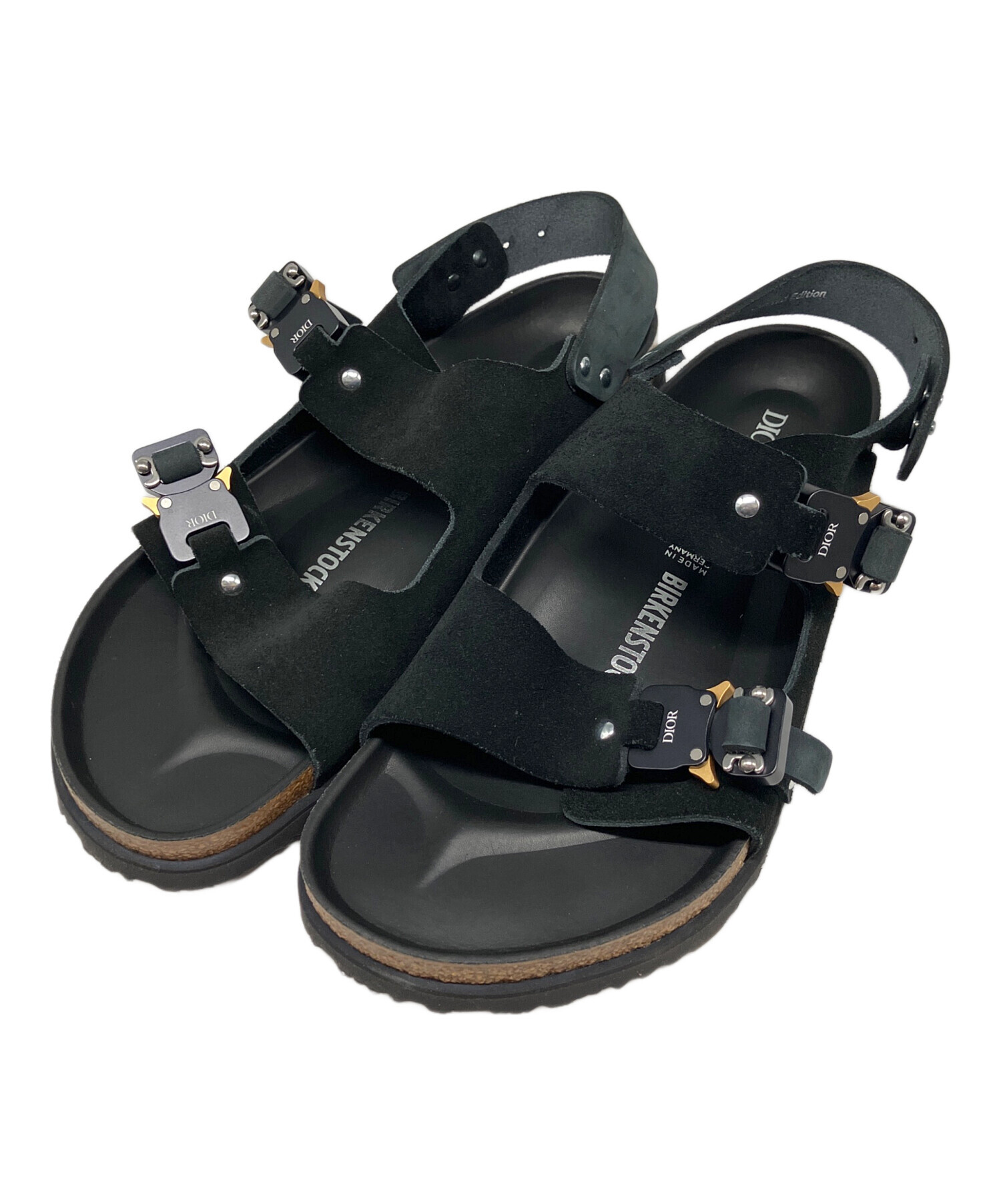 DIOR × BIRKENSTOCK サンダル ブラック 新品 40 中古・古着通販】Dior (ディオール) BIRKENSTOCK (ビルケンシュトック