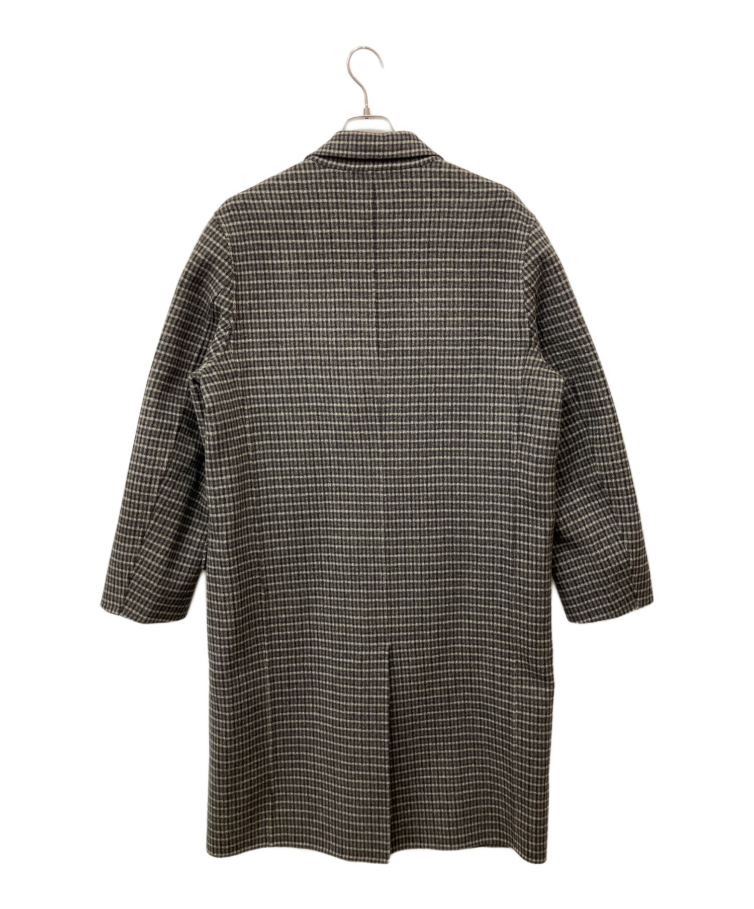 美品 theory セオリー コート チェック OVERLAY S 中古・古着通販】theory (セオリー) コート ブラック サイズ:M