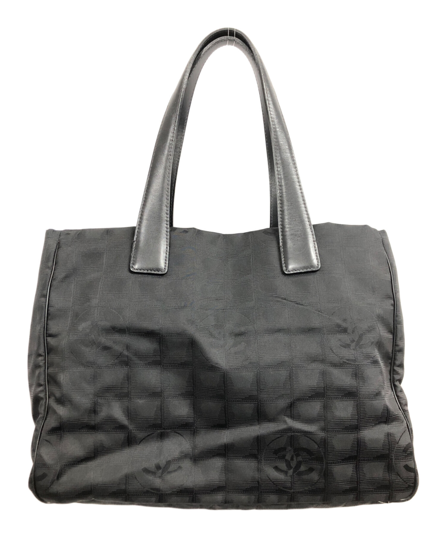CHANEL　シャネル　ブラック　トート　バッグ 中古・古着通販】CHANEL (シャネル) トートバッグ ブラック｜ブランド