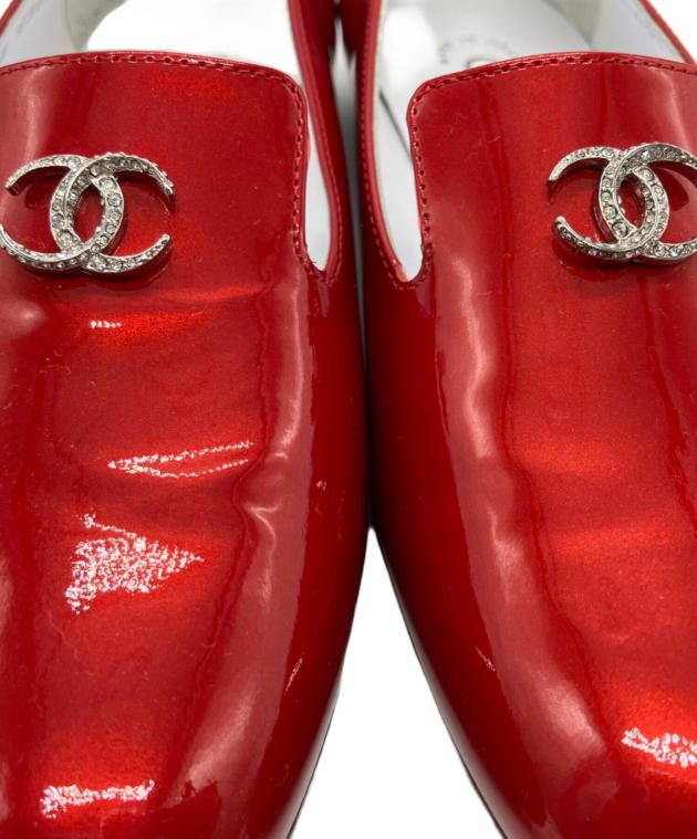 中古・古着通販】CHANEL (シャネル) エナメルパンプス レッド サイズ