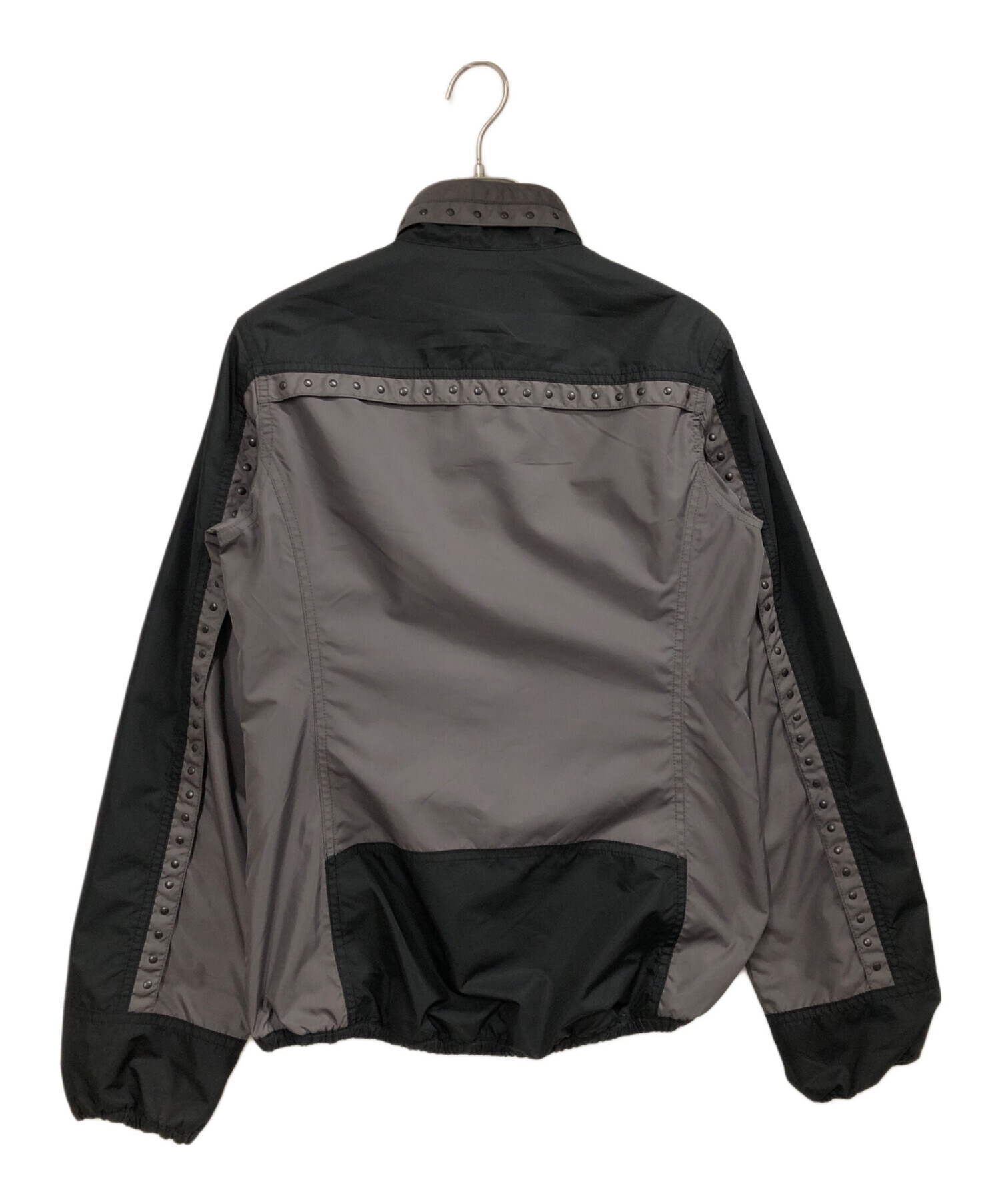 ヒステリックグラマーMYSTERIC ジップアップジャケット ブラック・グレー 中古・古着通販】Hysteric Glamour (ヒステリックグラマー) スタッズ