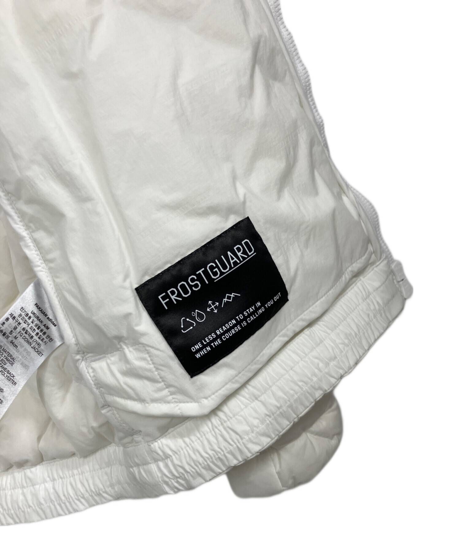 中古・古着通販】adidas (アディダス) ダウンジャケット ホワイト