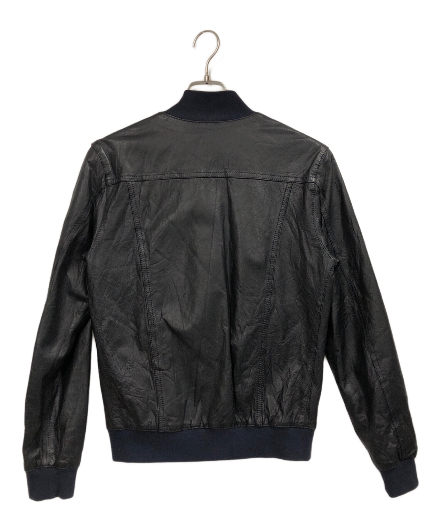 中古・古着通販】GARRETT (ギャレット) レザーブルゾン ブラック