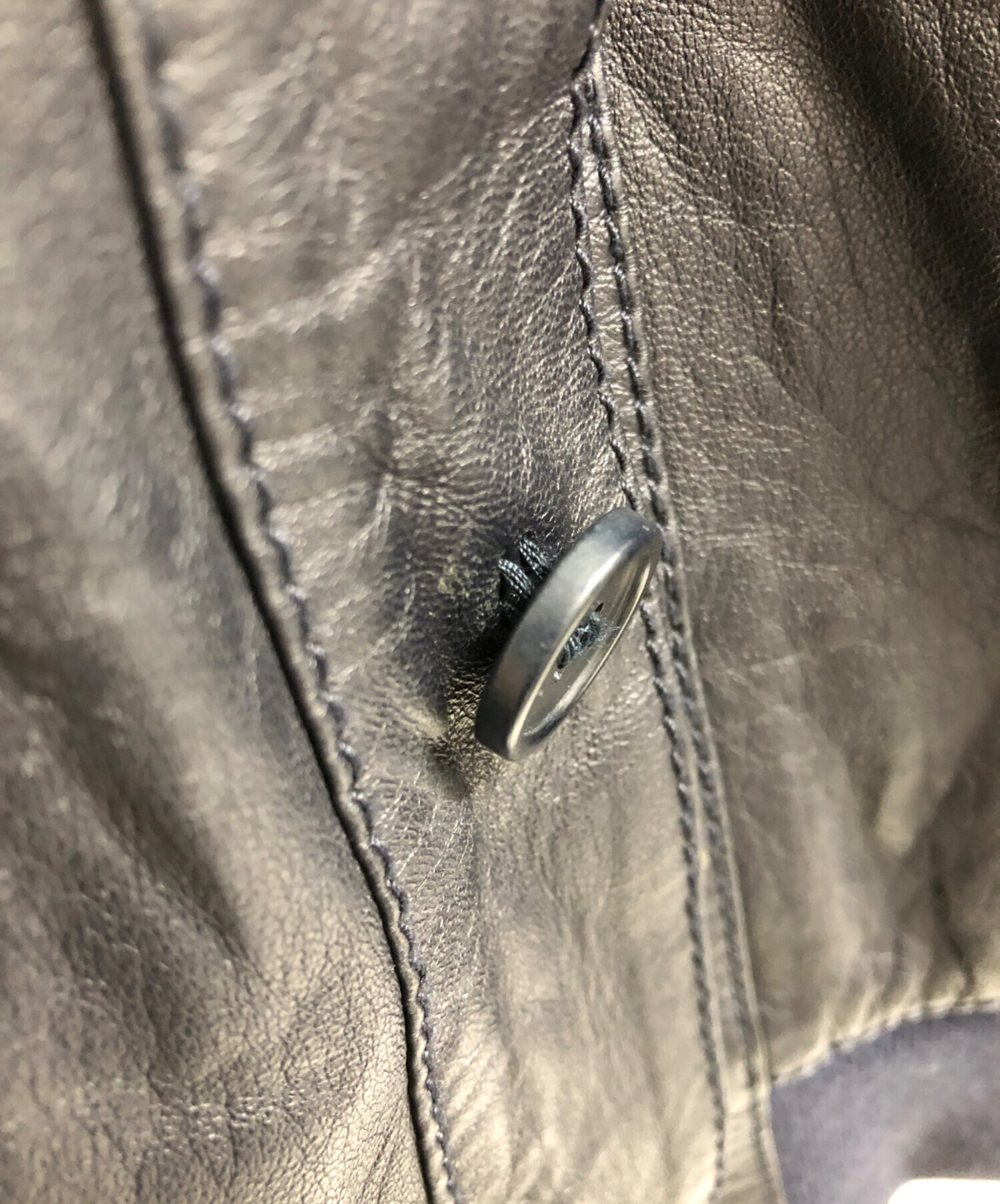 中古・古着通販】GARRETT (ギャレット) レザーブルゾン ブラック