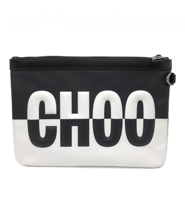 中古・古着通販】JIMMY CHOO (ジミーチュウ) ロゴクラッチバッグ
