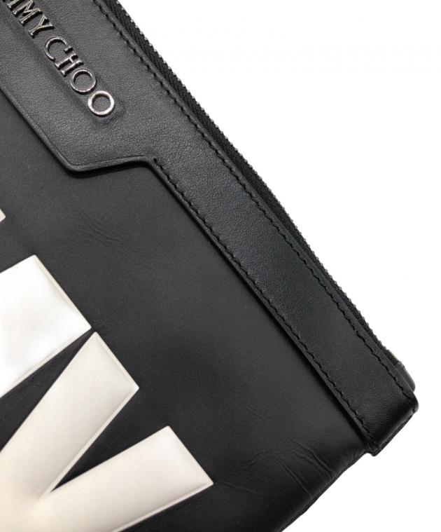 中古・古着通販】JIMMY CHOO (ジミーチュウ) ロゴクラッチバッグ