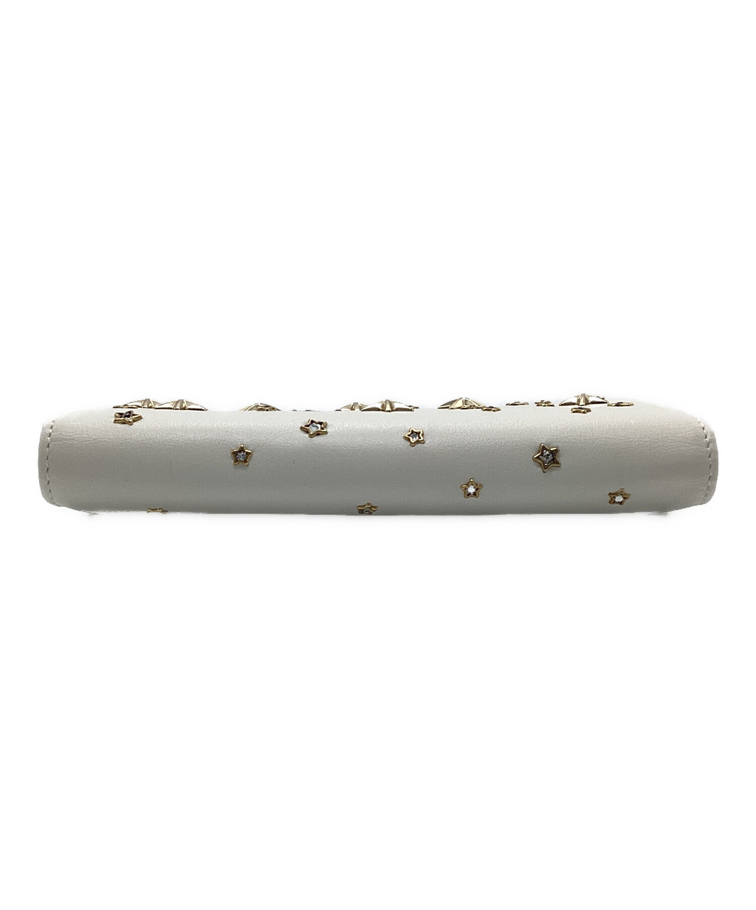 ぴーーーち　ベージュ 中古・古着通販】JIMMY CHOO (ジミーチュウ) 長財布 ベージュ