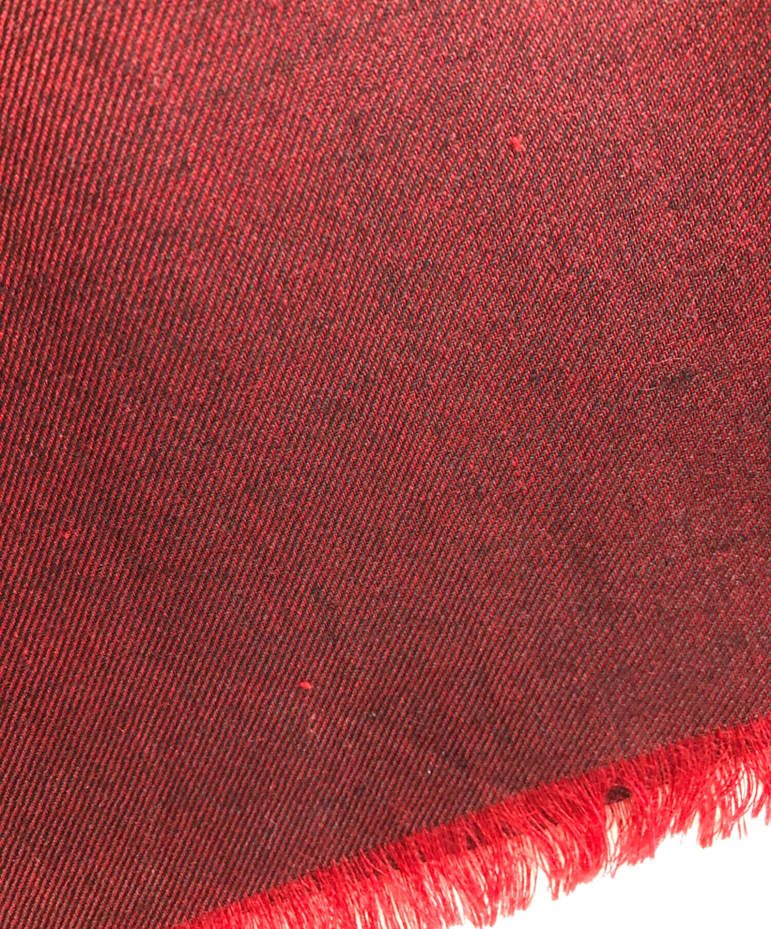 中古・古着通販】GUCCI (グッチ) シルク混ストール レッド×ブラック