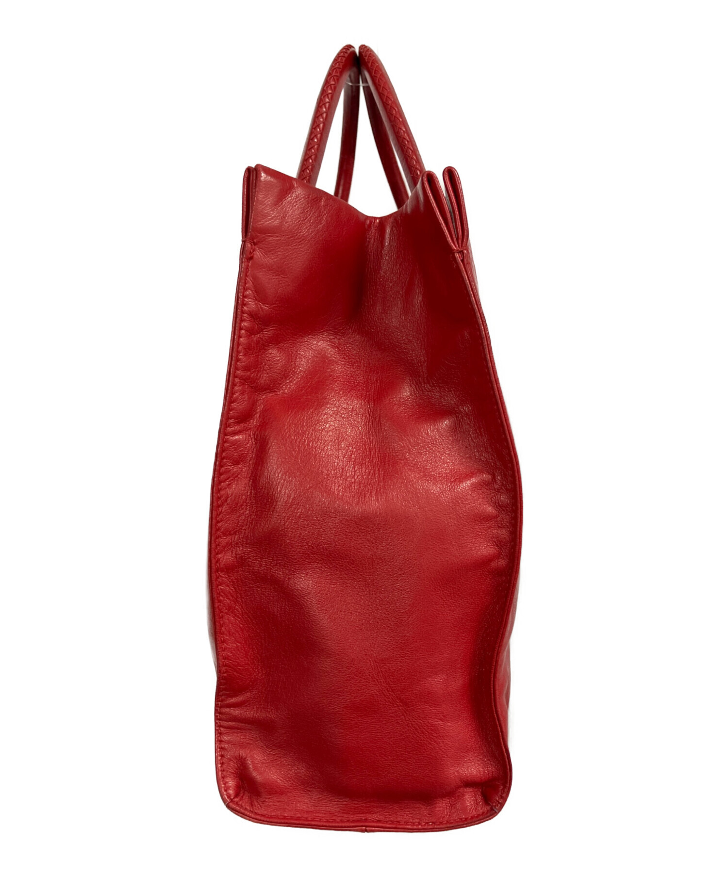 中古・古着通販】PRADA (プラダ) レザーハンドバッグ レッド｜ブランド