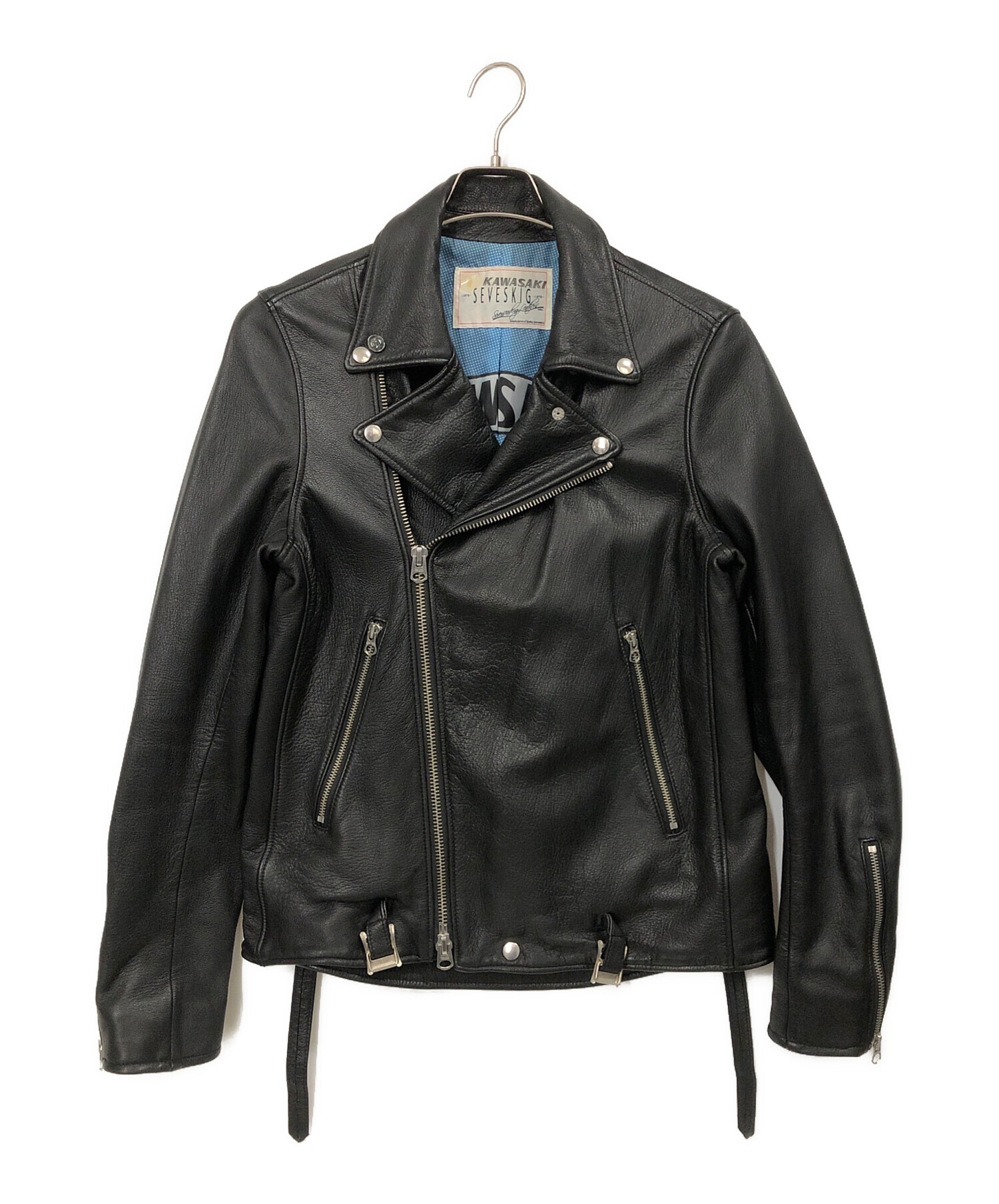 中古・古着通販】SEVESKIG (セヴシグ) ダブルライダースレザー