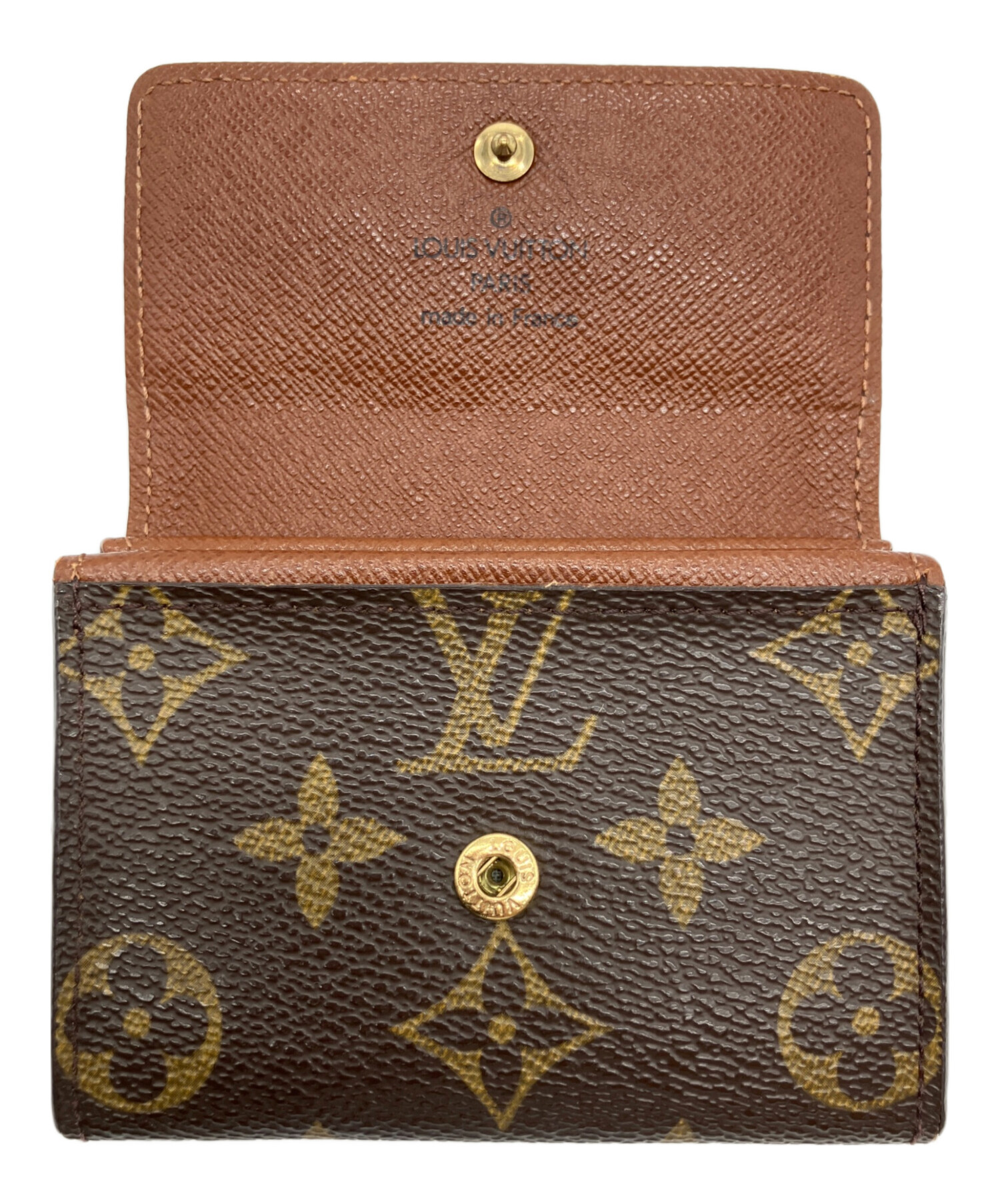 良品！ルイヴィトン　ポルトモネ・プラ　パース　小銭入れ 中古・古着通販】LOUIS VUITTON (ルイ ヴィトン) ポルトモネプラ 小銭