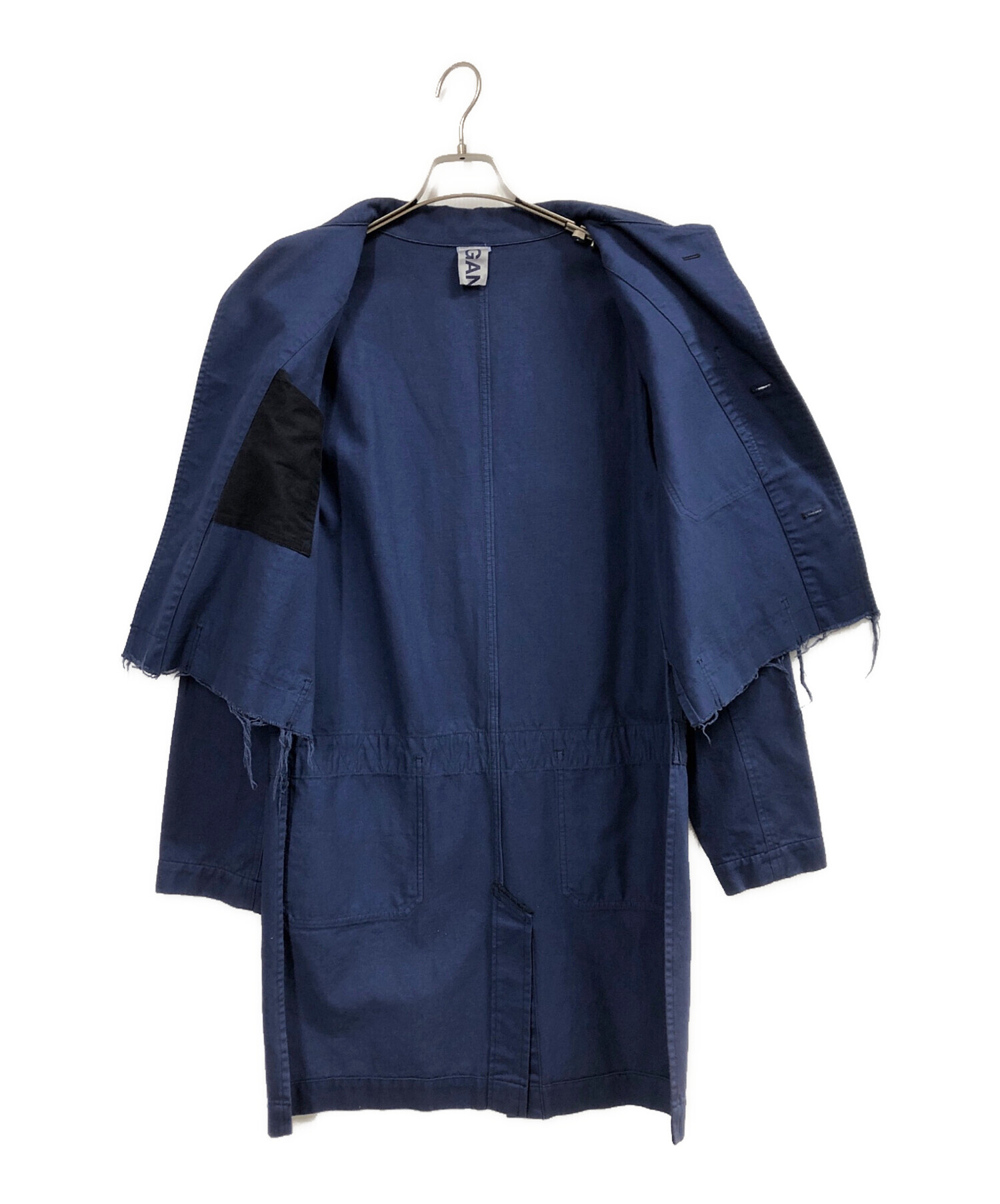 中古・古着通販】GANRYU (ガンリュウ) ショップコート ネイビー サイズ 