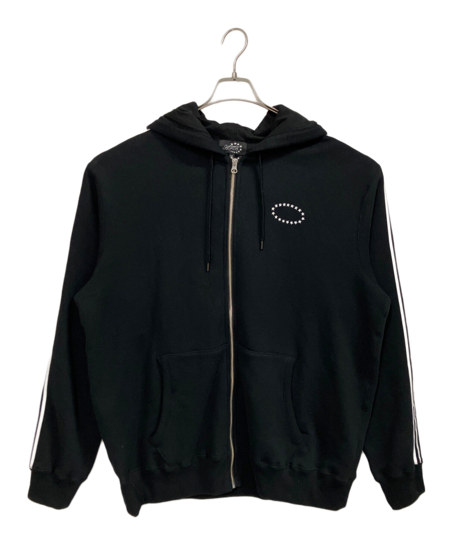 中古・古着通販】AFB (エーエフビー) STAR ZIP HOODIE ブラック サイズ