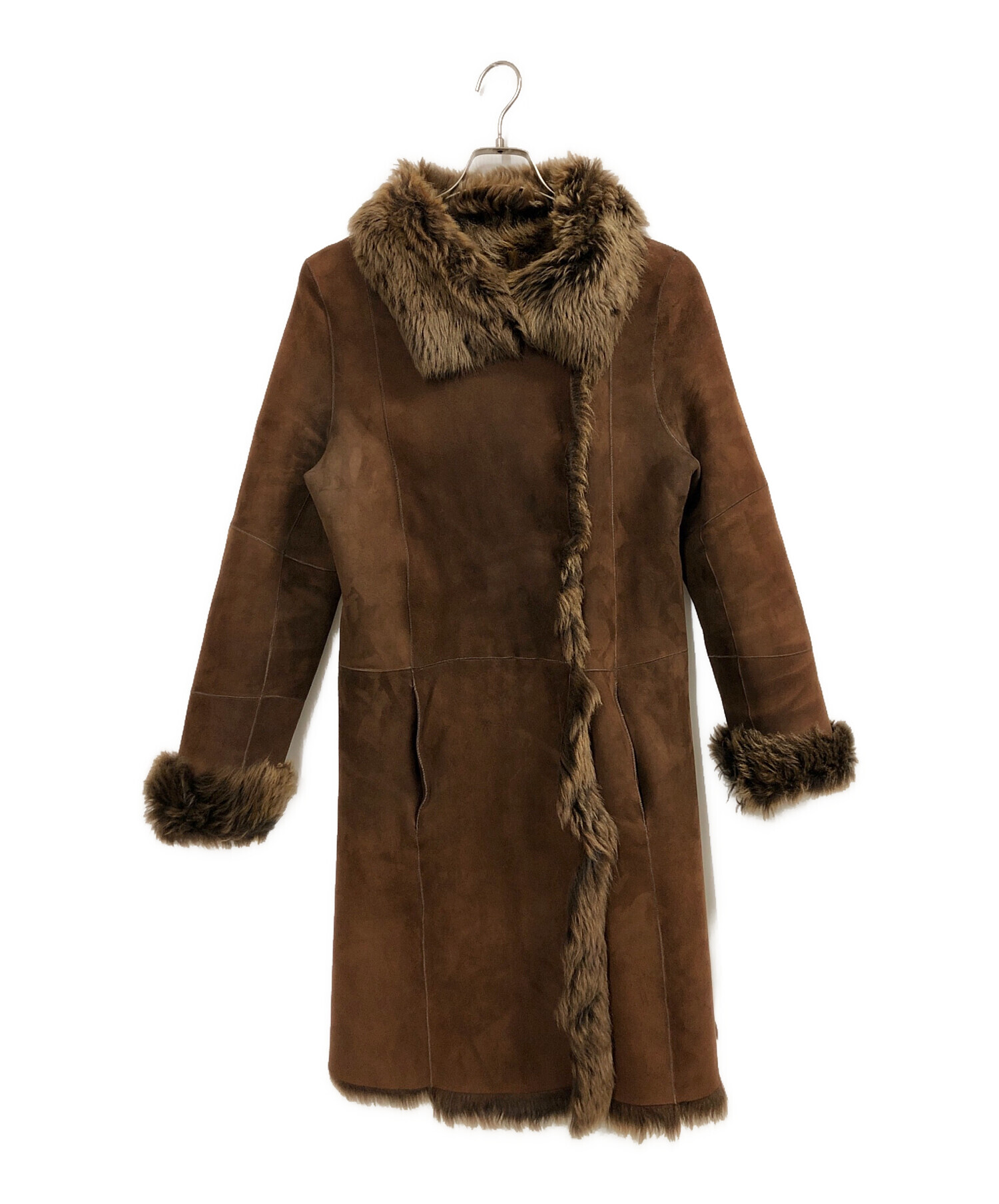 中古・古着通販】JOSEPH (ジョゼフ) ムートンコート ブラウン サイズ