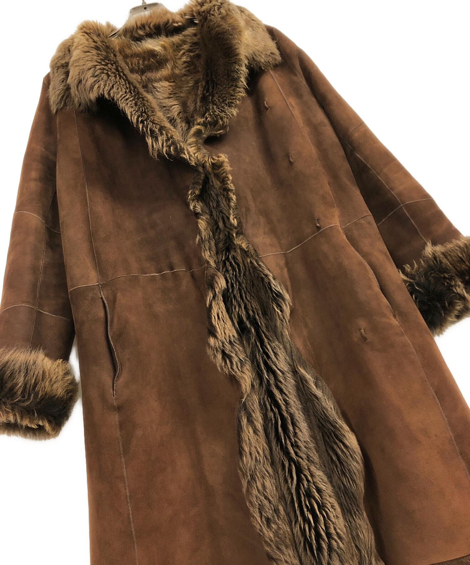 中古・古着通販】JOSEPH (ジョゼフ) ムートンコート ブラウン サイズ