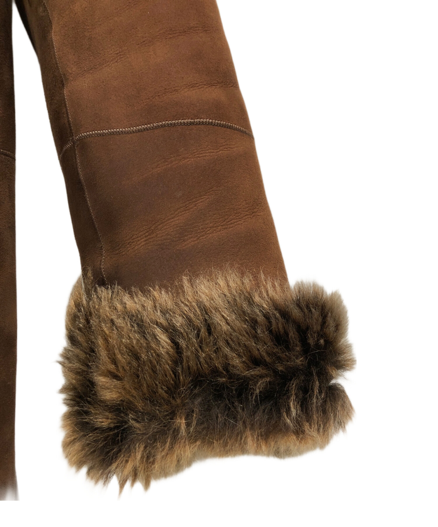 中古・古着通販】JOSEPH (ジョゼフ) ムートンコート ブラウン サイズ