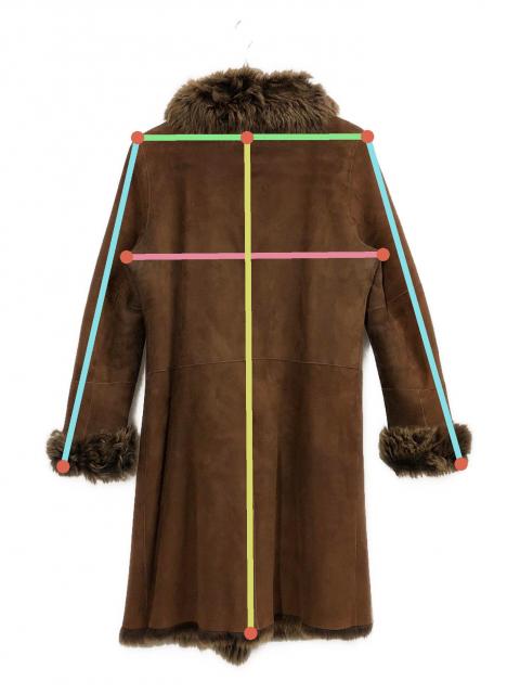 中古・古着通販】JOSEPH (ジョゼフ) ムートンコート ブラウン サイズ