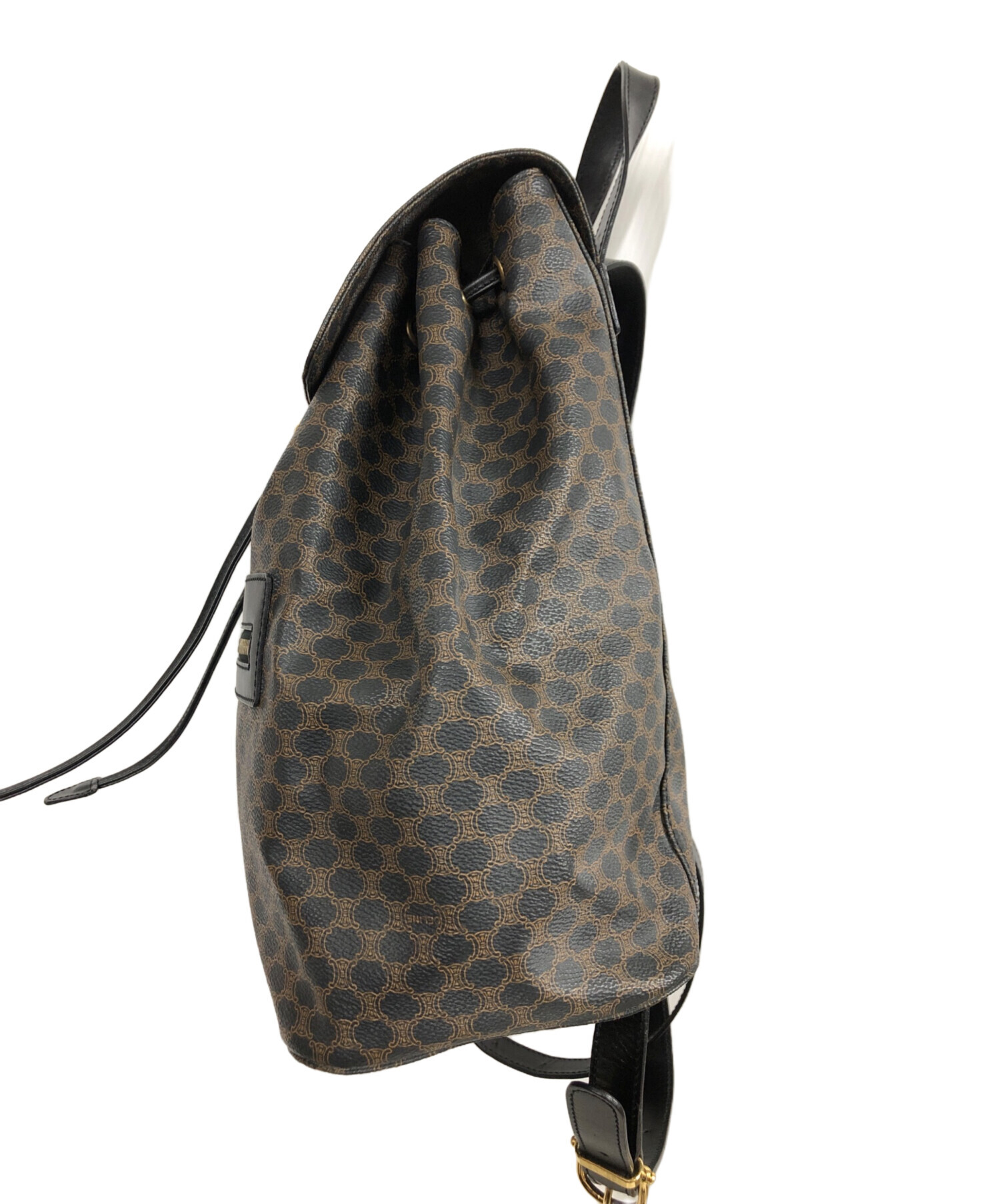 中古・古着通販】CELINE (セリーヌ) リュック ブラック×ブラウン
