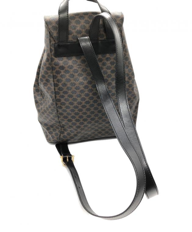中古・古着通販】CELINE (セリーヌ) リュック ブラック×ブラウン