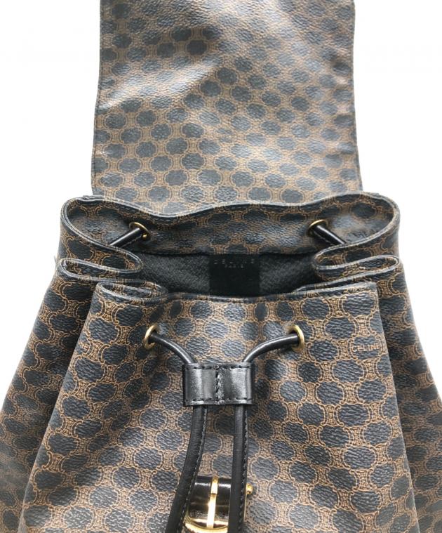 中古・古着通販】CELINE (セリーヌ) リュック ブラック×ブラウン