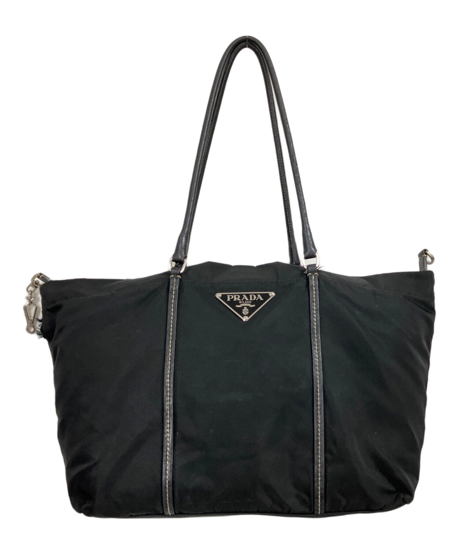 中古・古着通販】PRADA (プラダ) ナイロントートバッグ ブラック