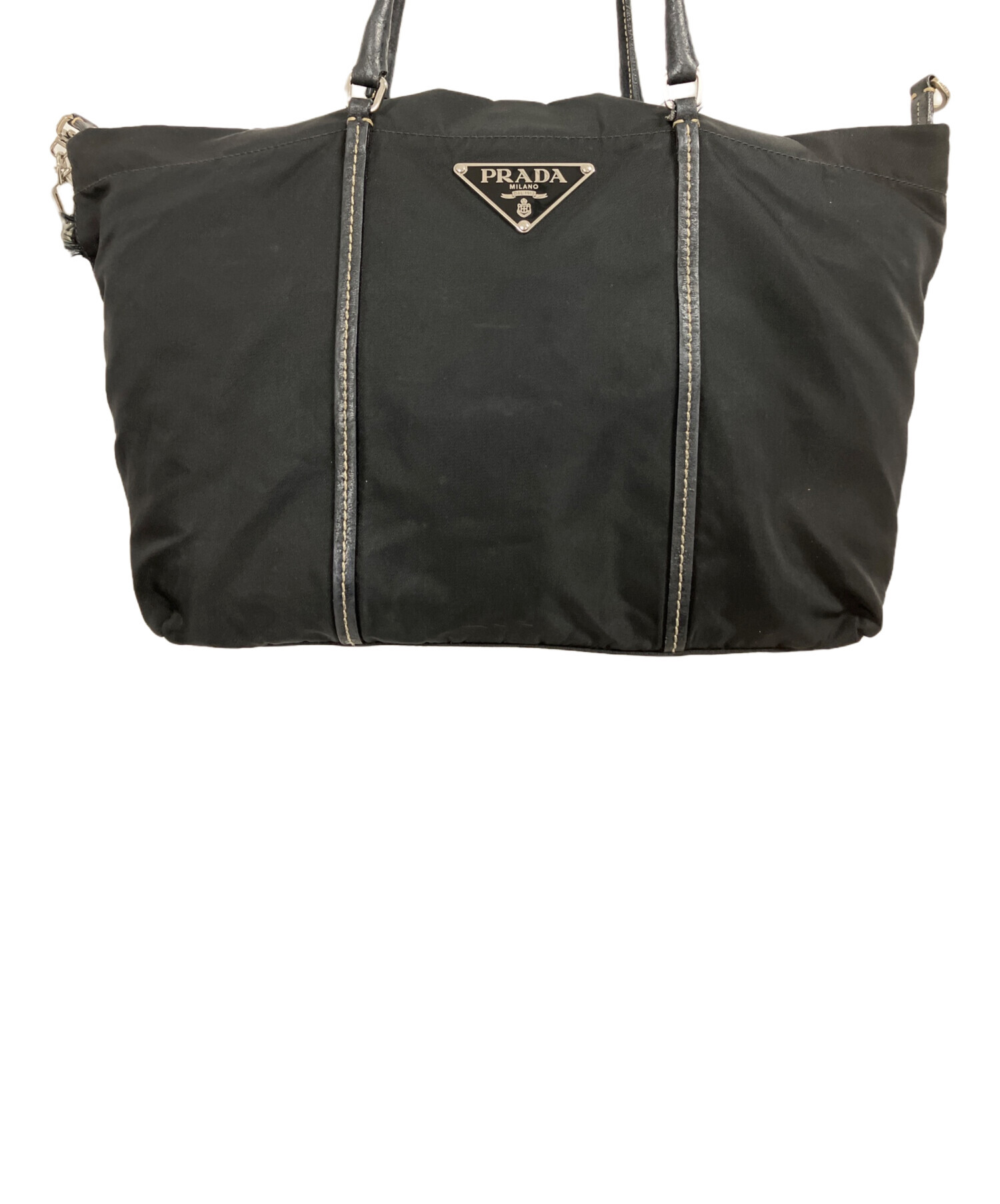 中古・古着通販】PRADA (プラダ) ナイロントートバッグ ブラック