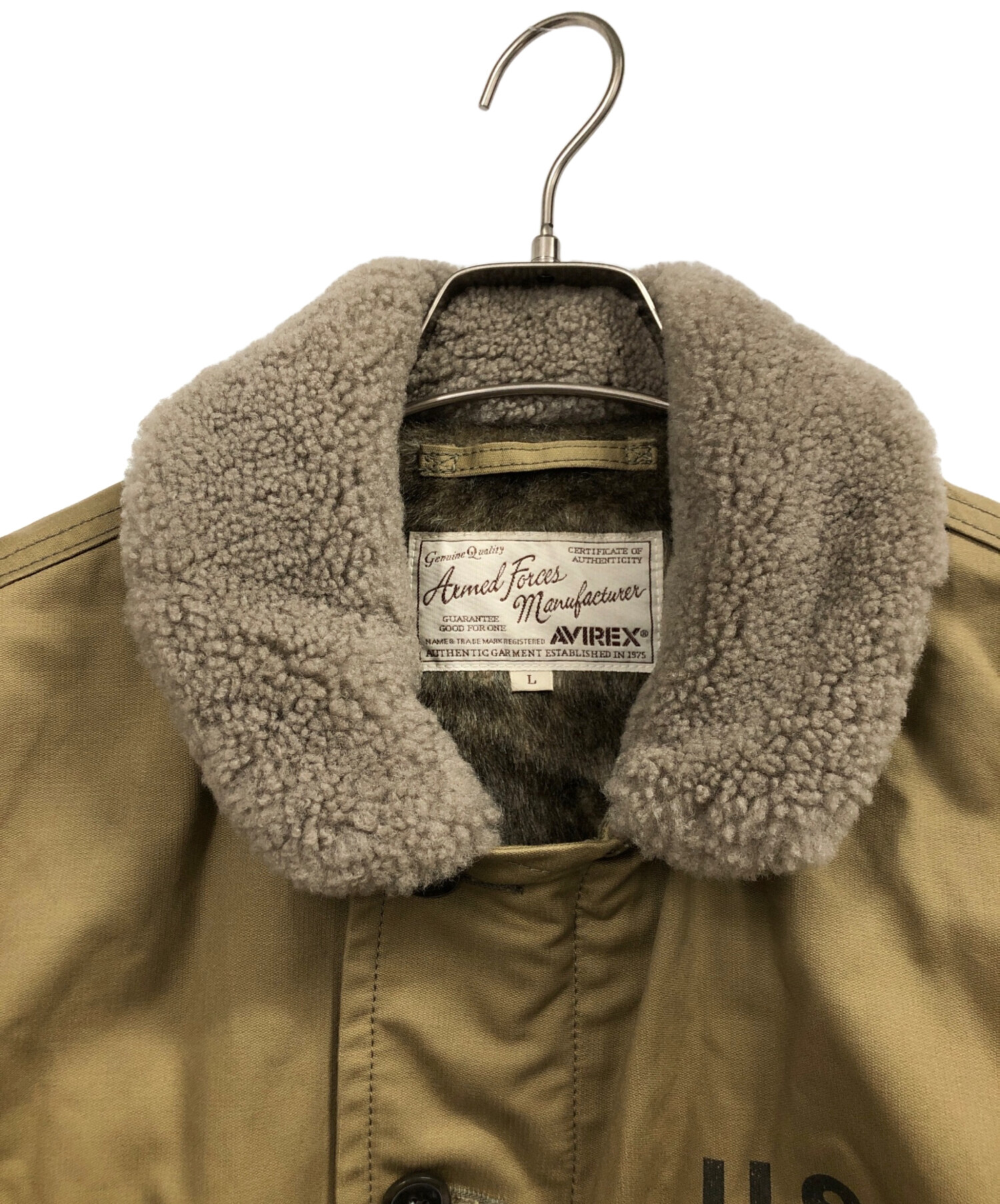 2020ttn2432 AVIREX N-1 L デッキジャケット カーキ 2020ttn2432 AVIREX N-1 L デッキジャケット カーキ