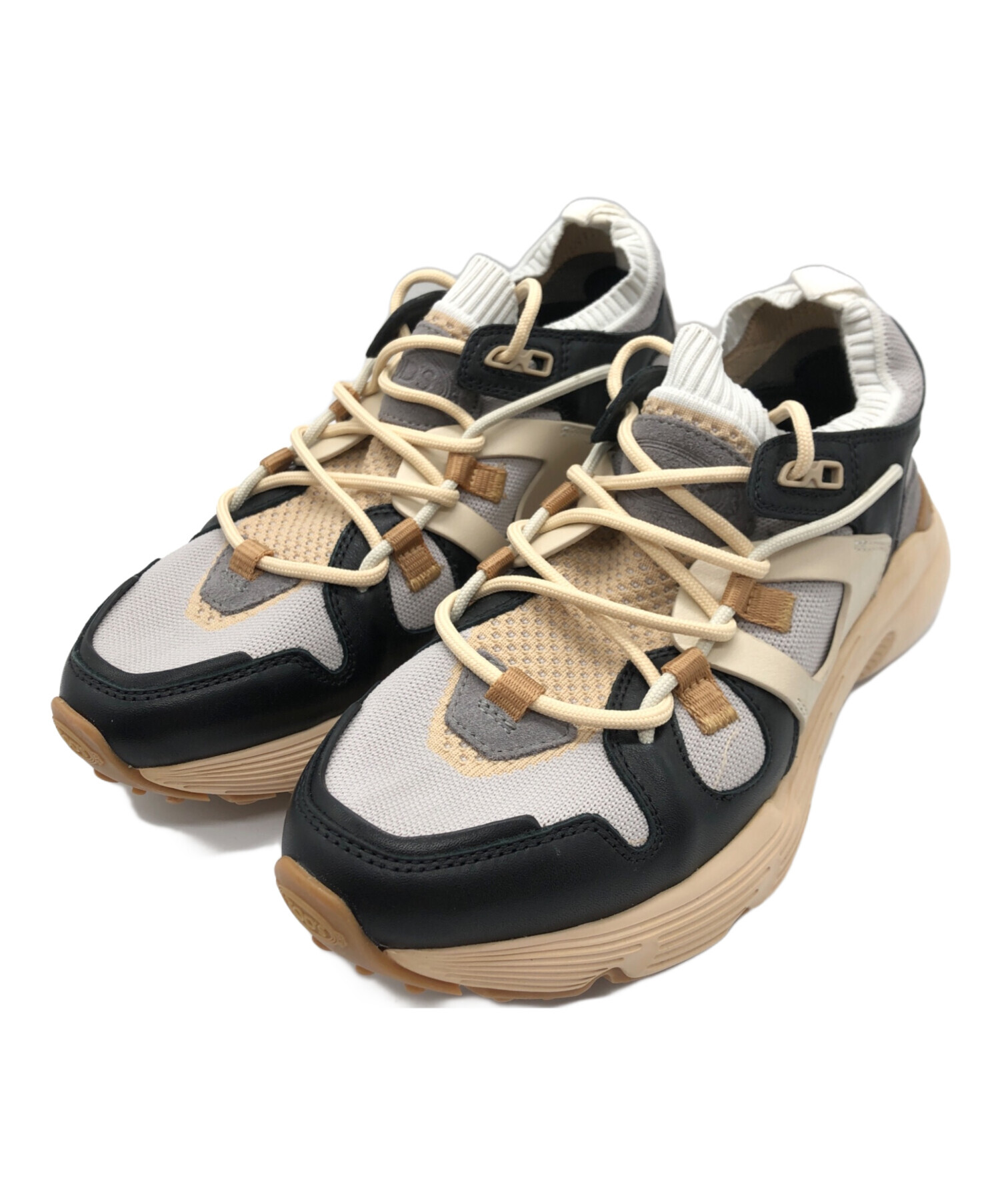 中古・古着通販】TOD'S (トッズ) スニーカー ベージュ×ブラック サイズ