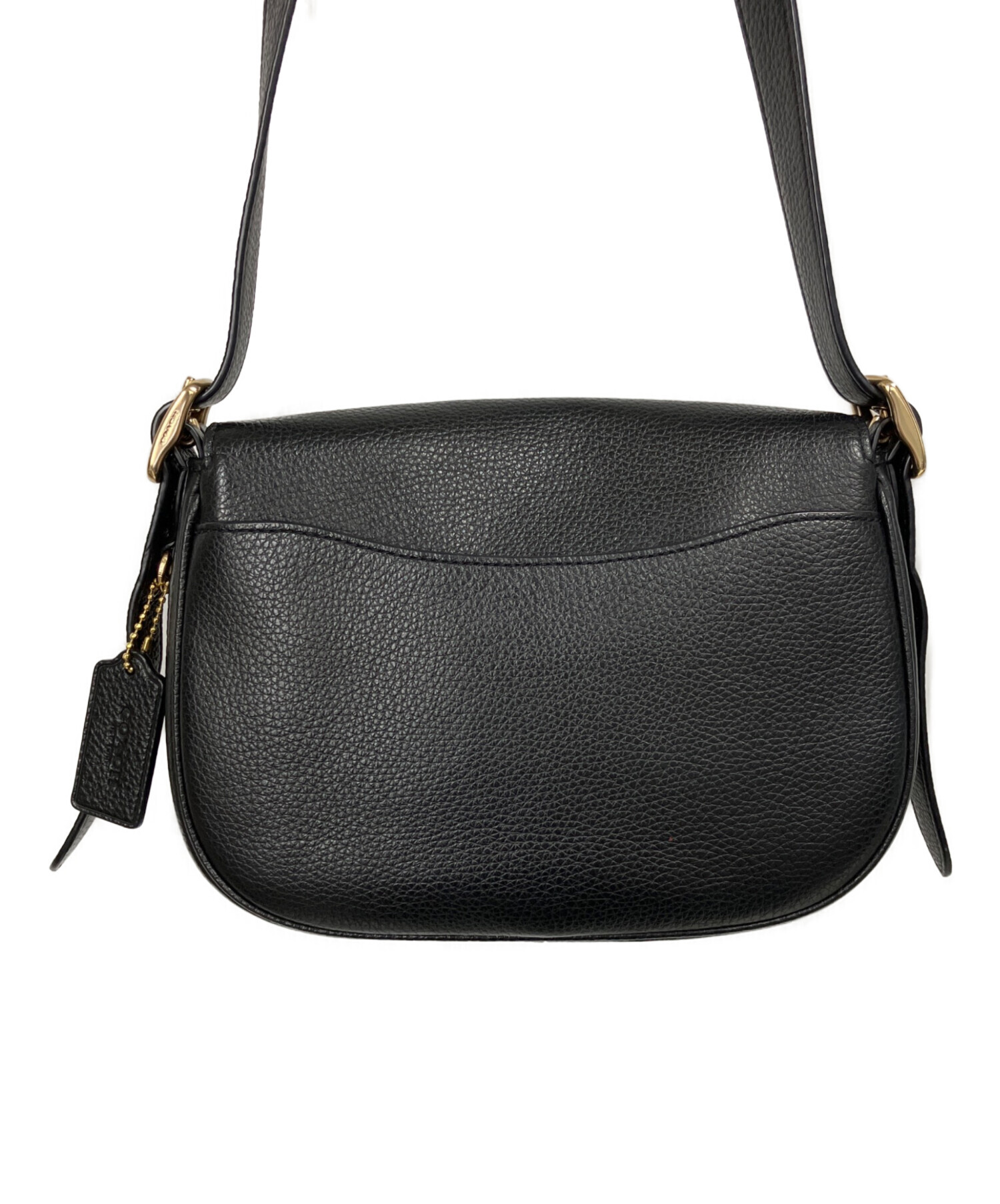 バッグ コーチ ショルダーバッグ サドルバッグ ブラック 黒 【COACH 