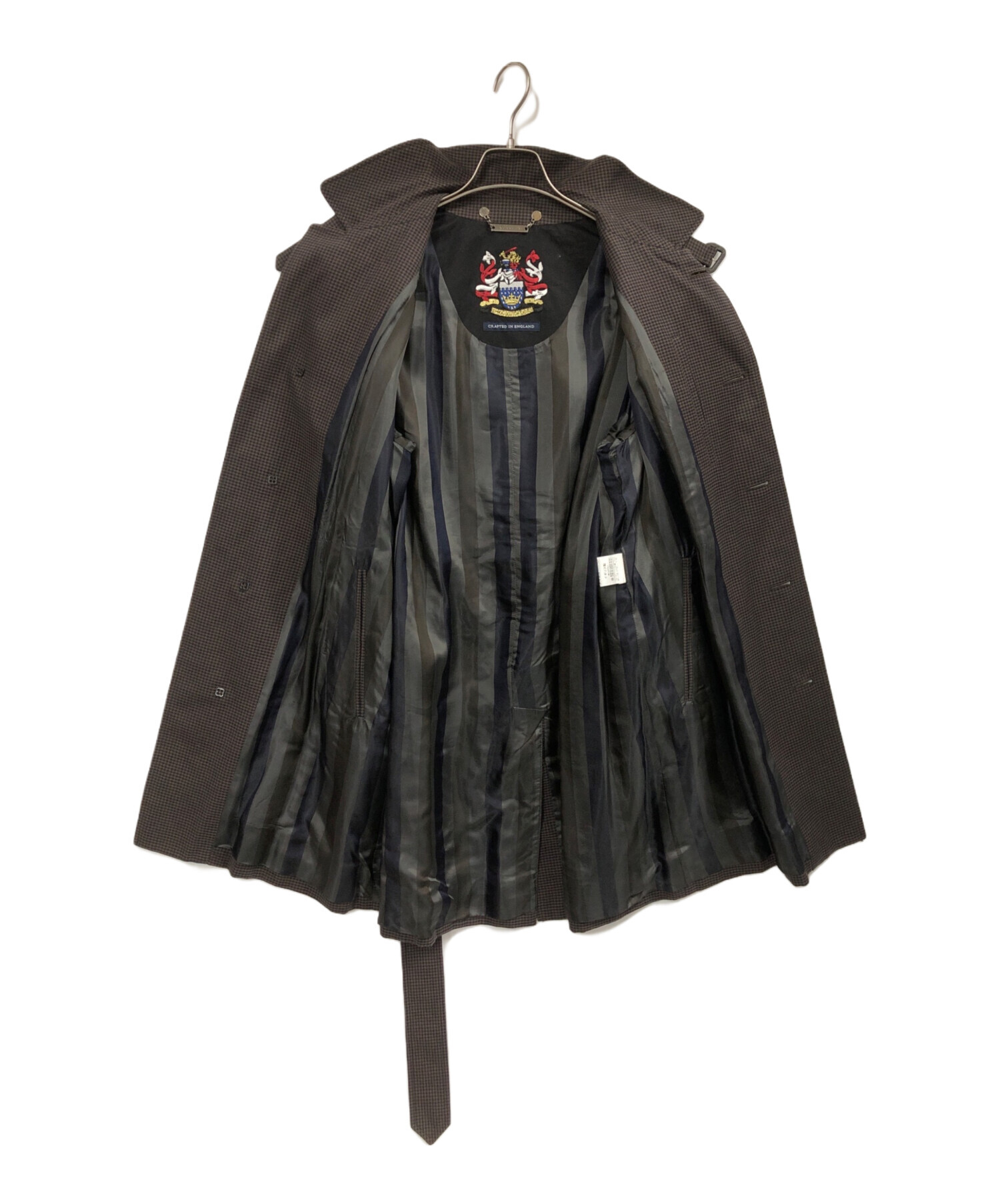 「再値下げ」アクアスキュータム羊革コートブラウン 中古・古着通販】Aquascutum (アクアスキュータム) コート ブラウン
